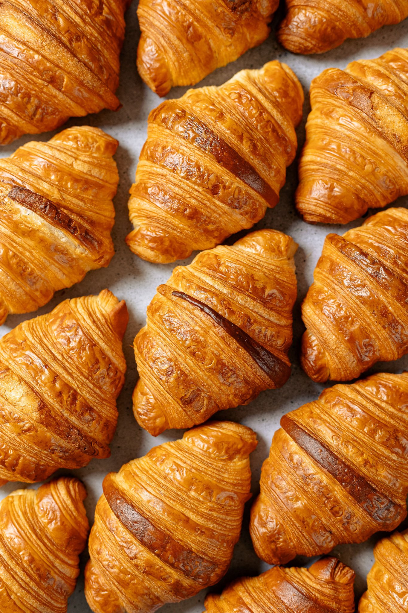 Canberra food photography - batch of croissants