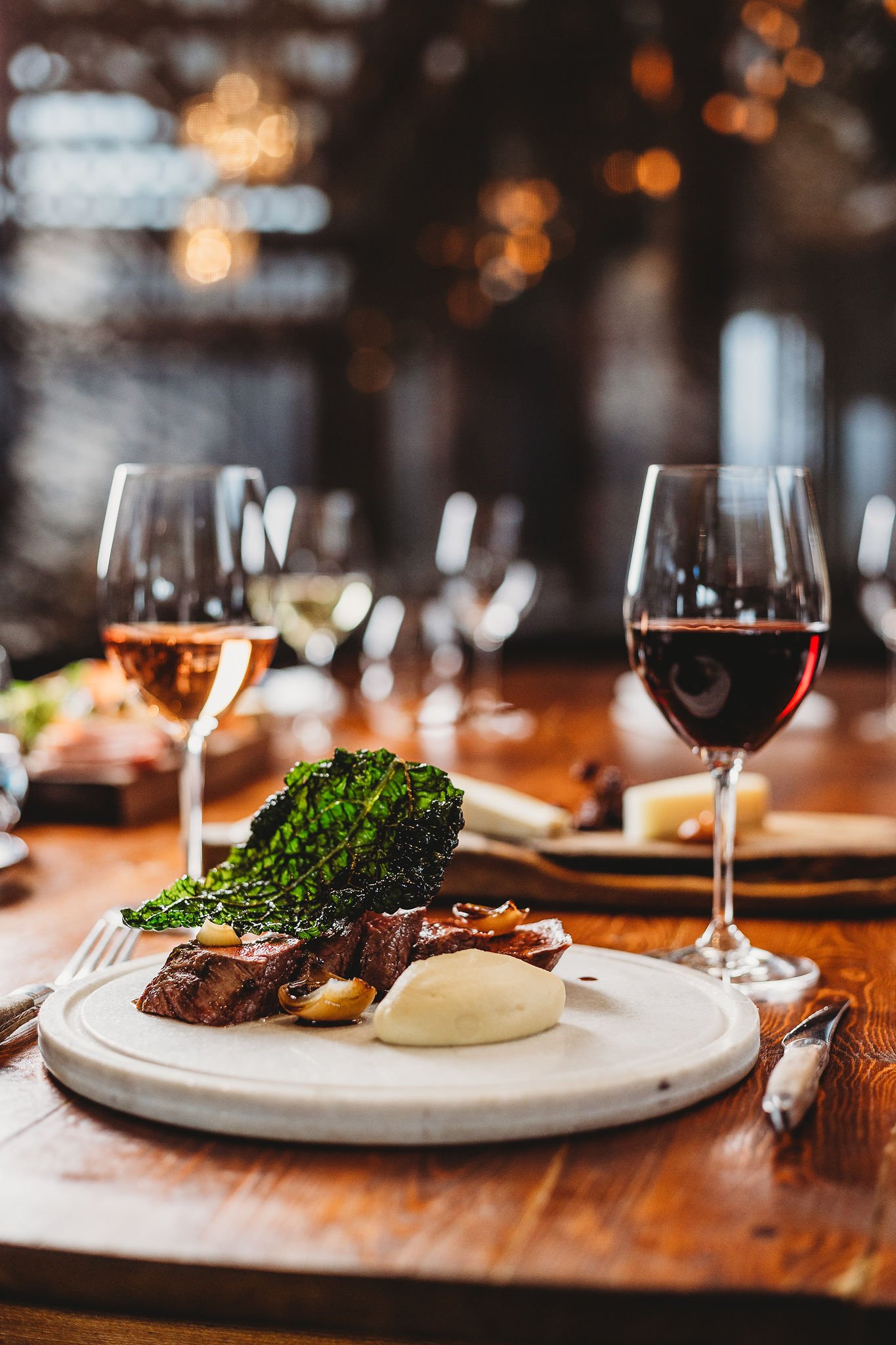 Canberra food photography - steak and wine (Copy)