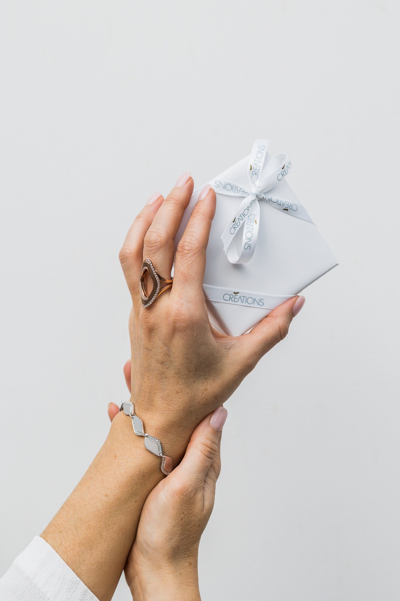 Canberra product photographer - hands hold gift box