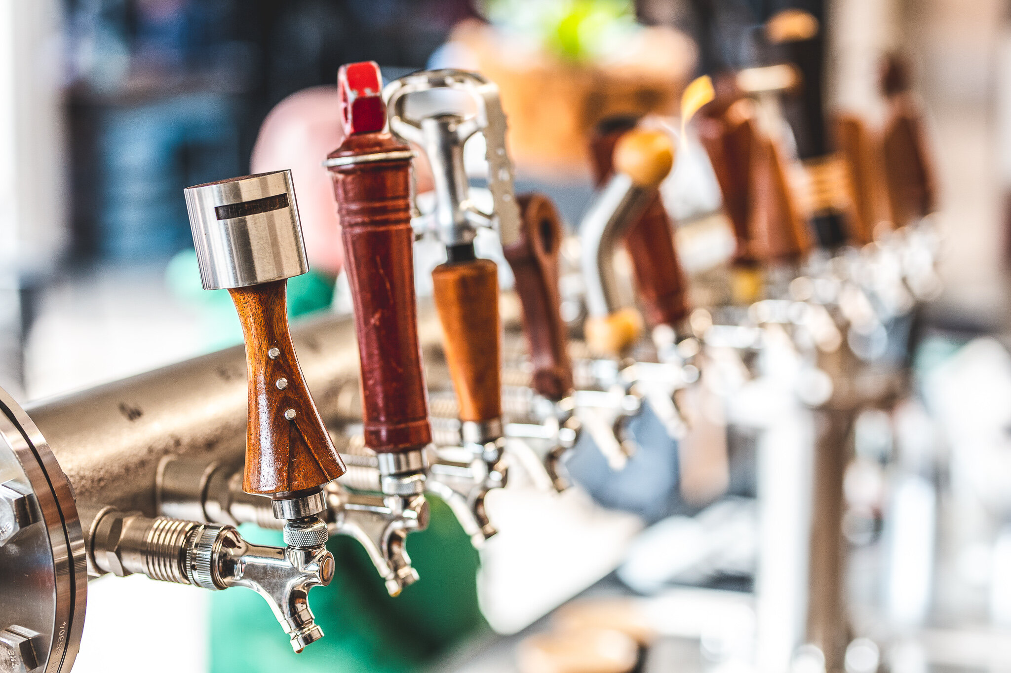 Canberra product photographer - various beer taps