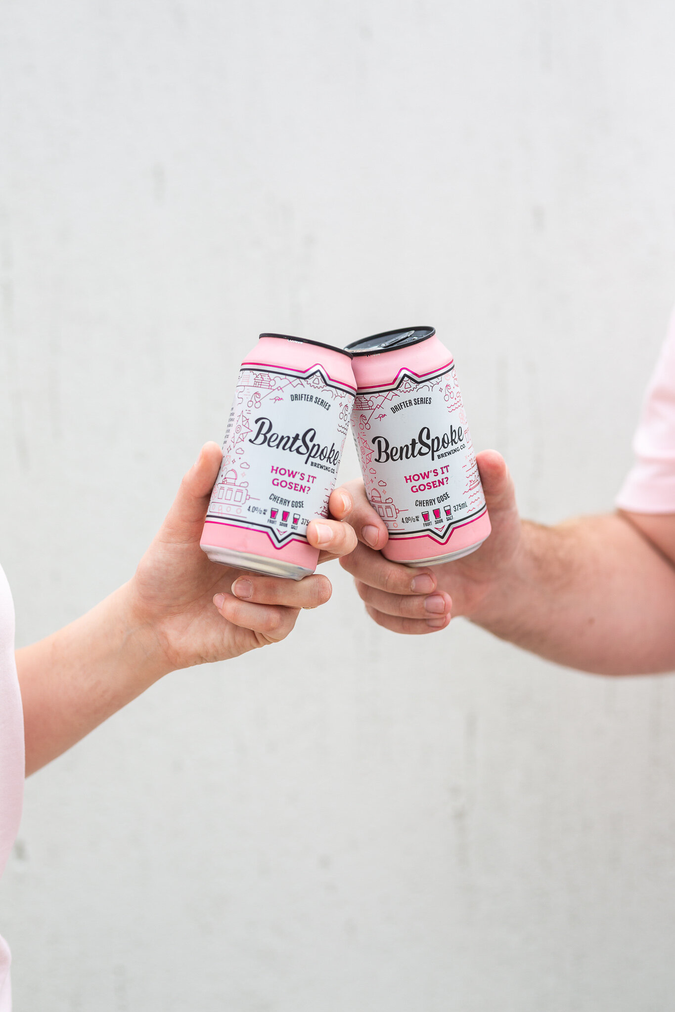 Canberra product photographer - cans of beer cheers