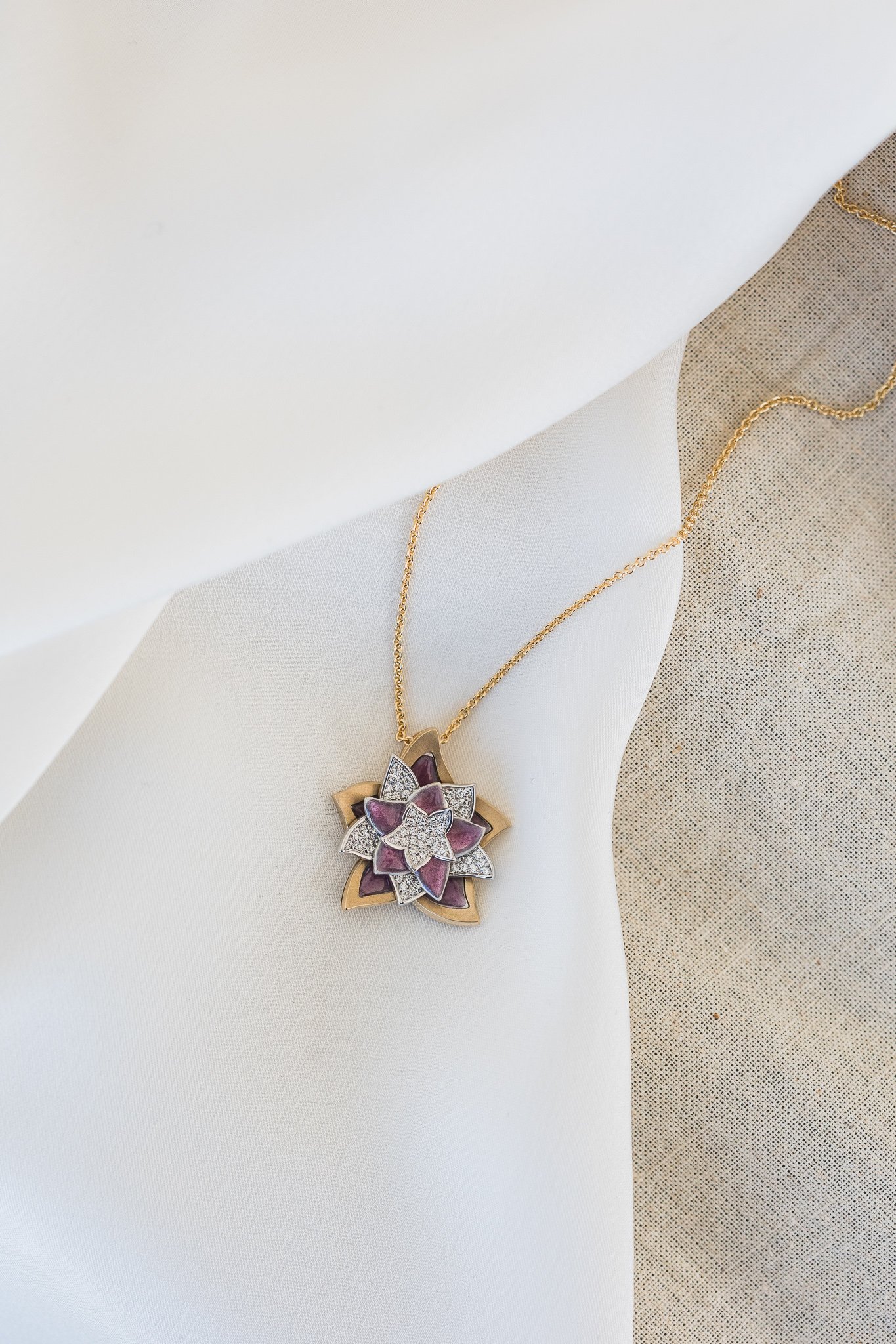 Canberra product photographer - necklace in satin