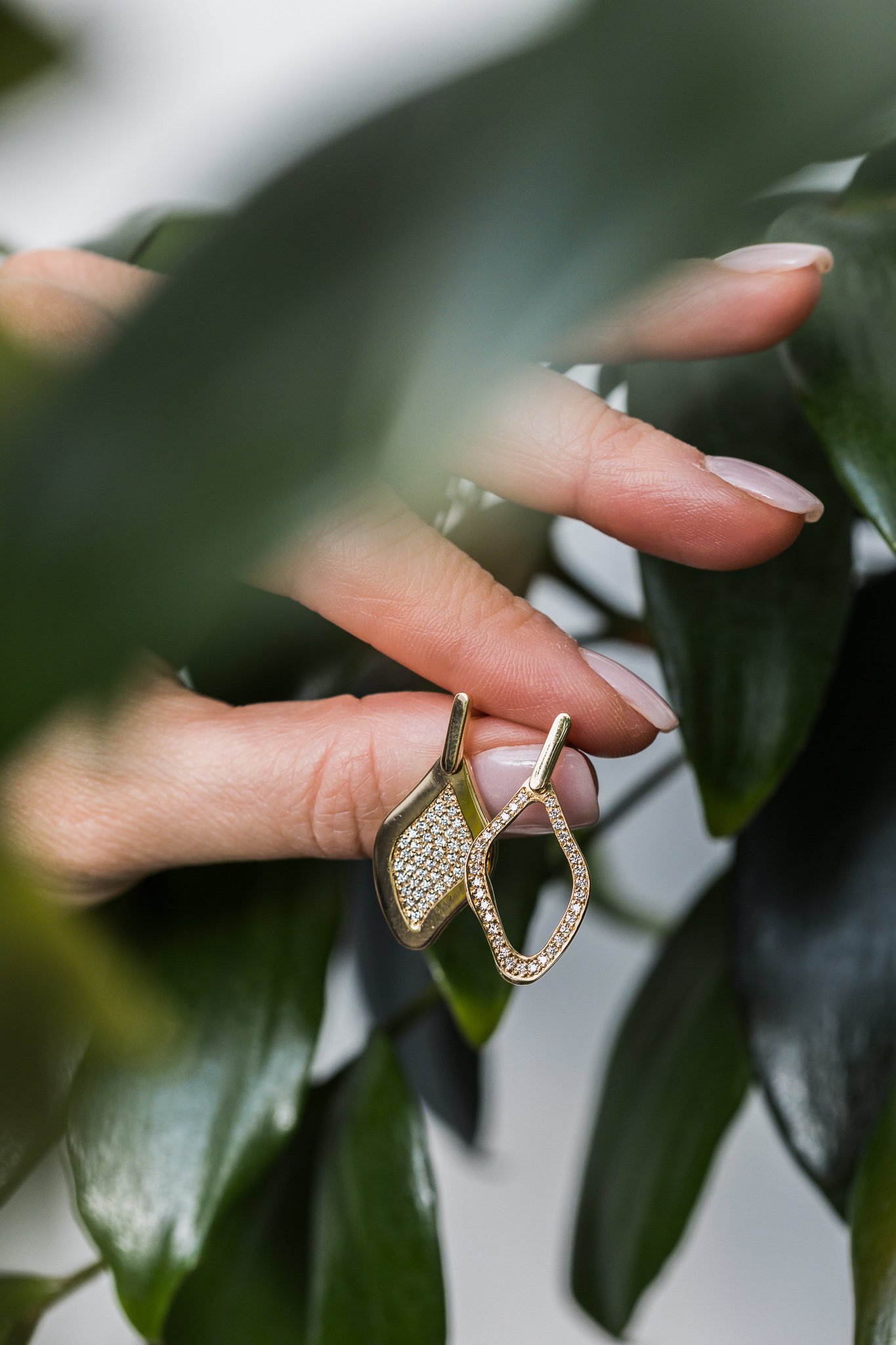 Canberra product photography - hands hold earrings
