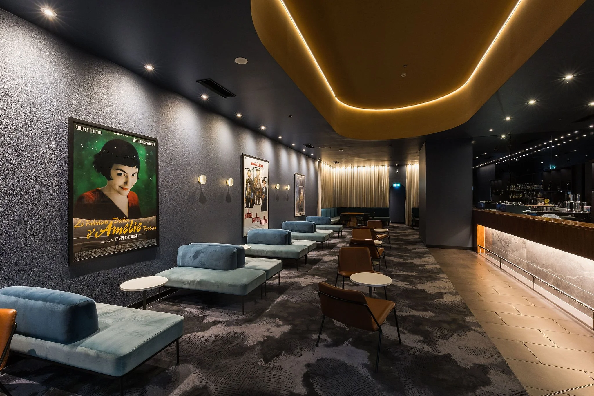 Canberra food photographer - cool cinema bar