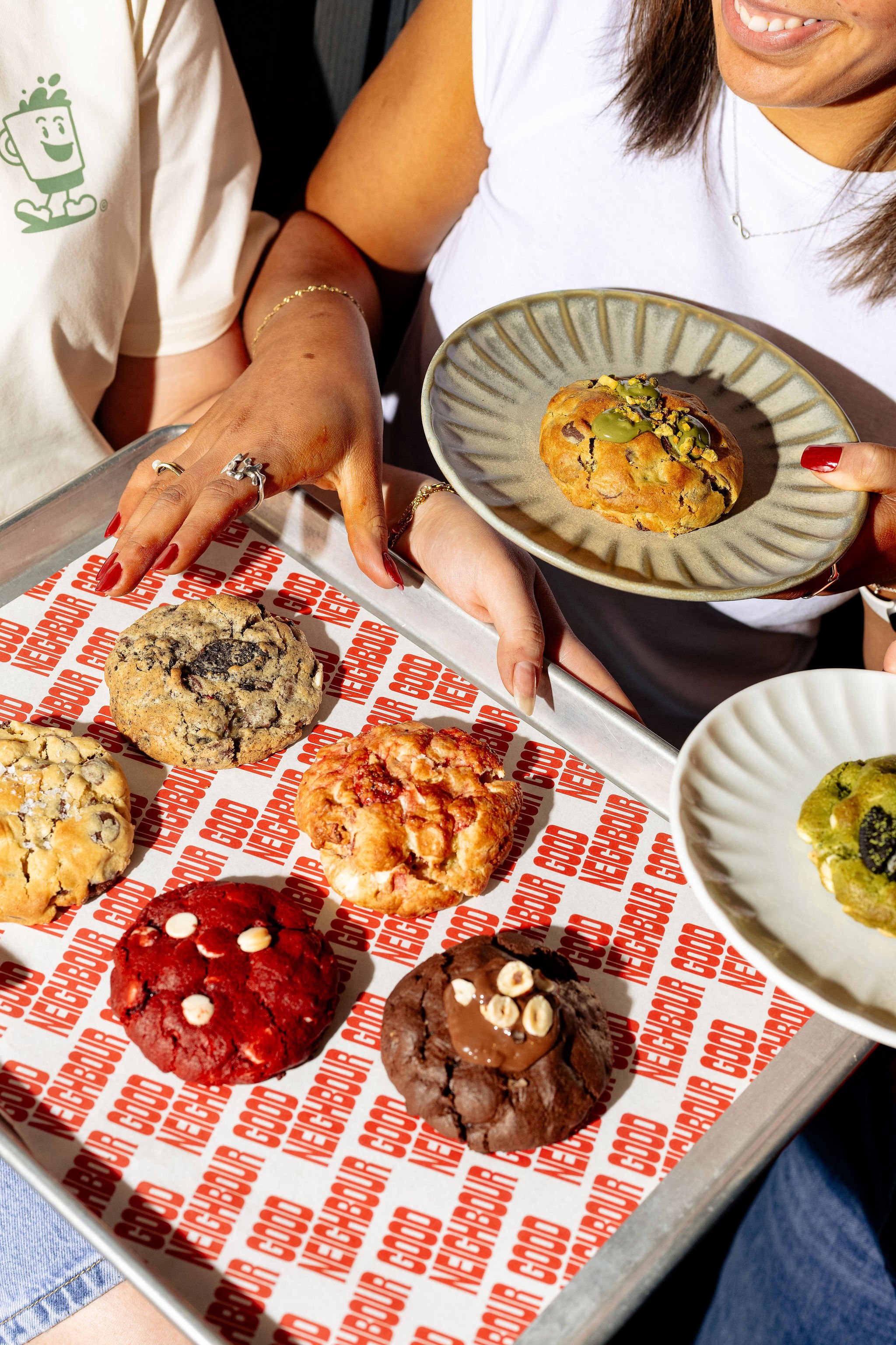 Canberra food photographer - tray of cookies