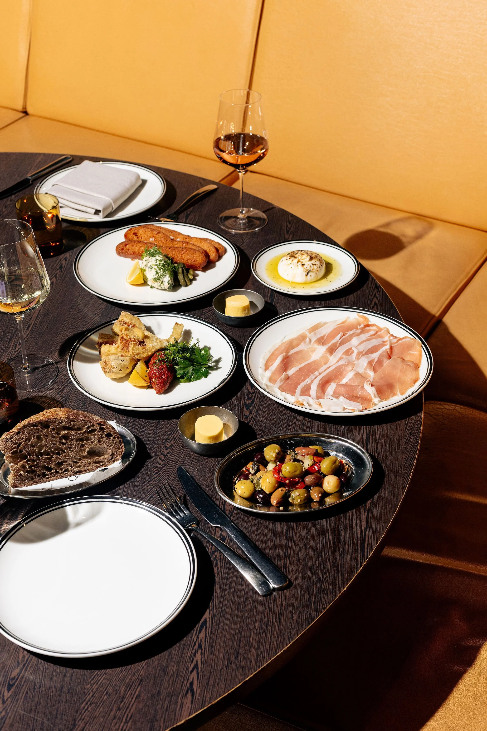 Canberra food photography - food on table