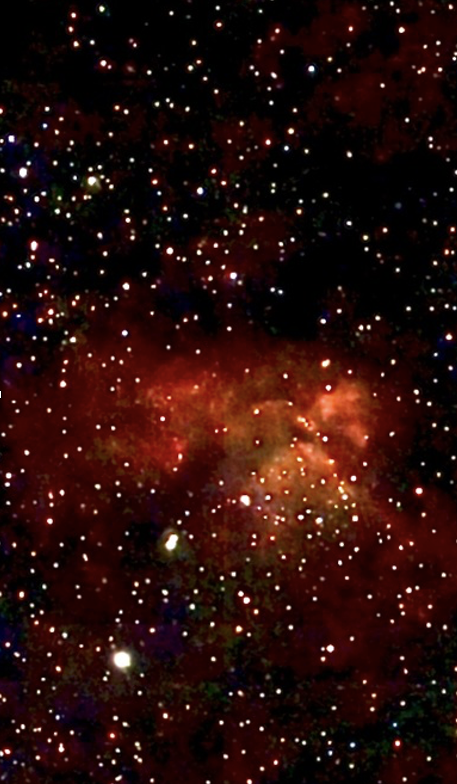 Processed image of the North America Nebula