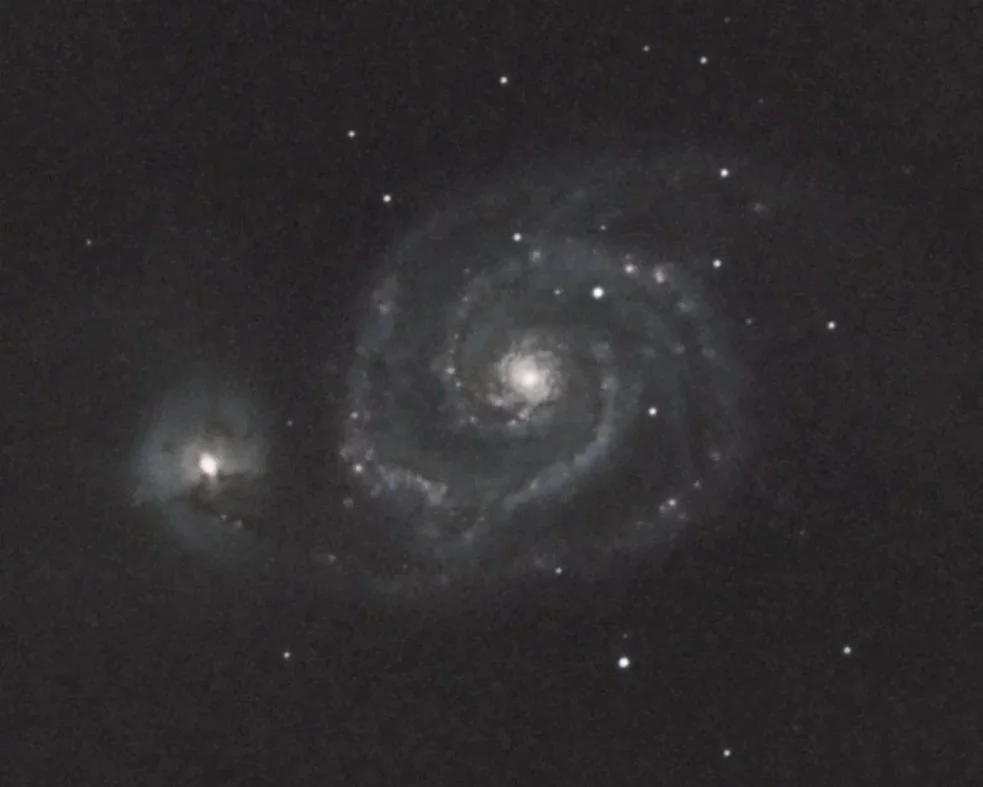 August Guest Post: Messier 51 — A Grand Design Spiral with a Dance Partner