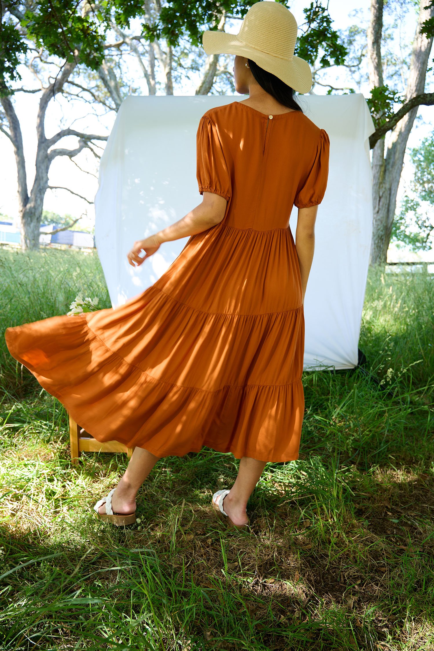 Lupesina Vao Dress in Honey
