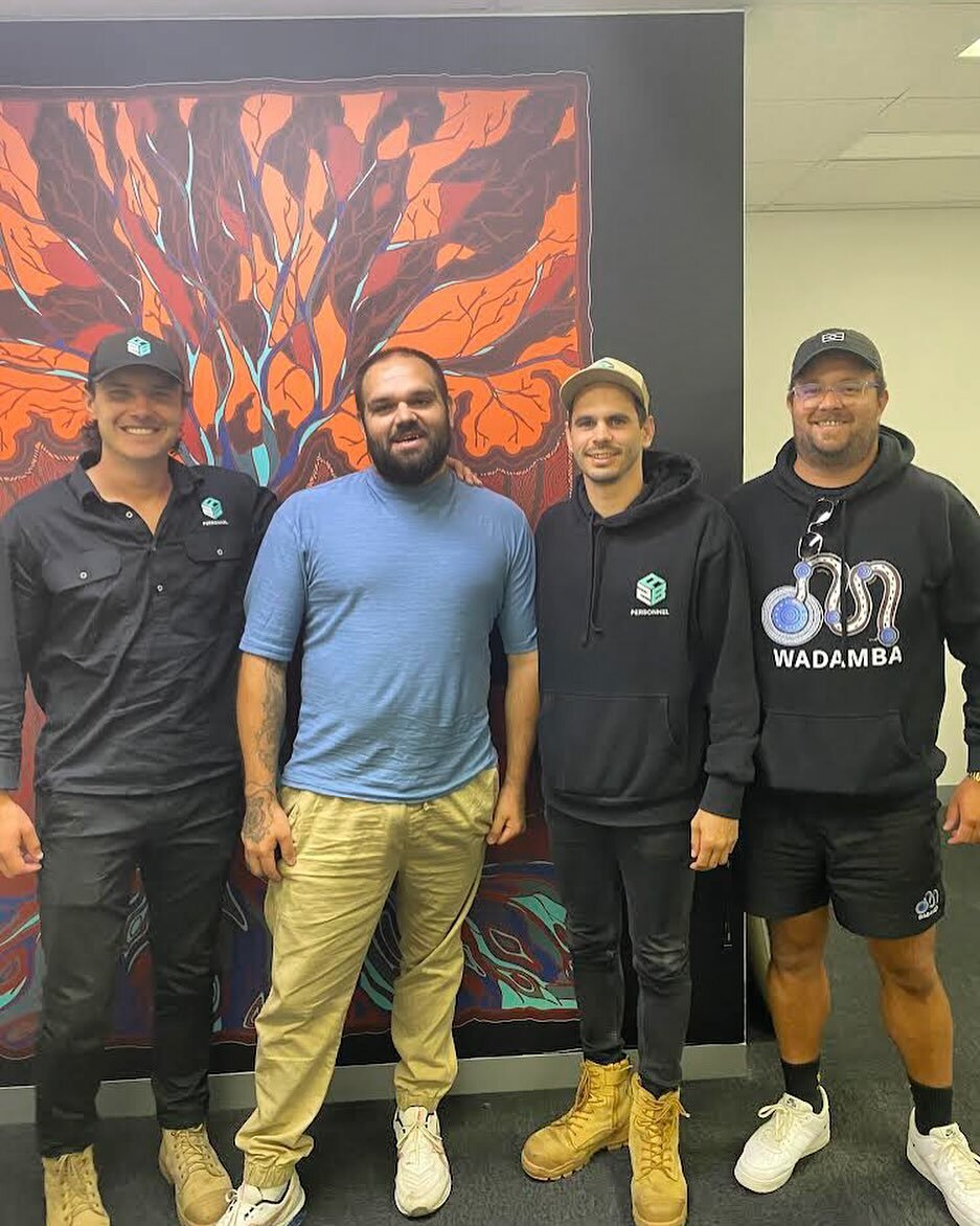 Taking the next step: Andy, our Aboriginal Engagement Worker for the Wadamba Prison-to-Work Program, supports and guides participant, Jaye, through a pivotal step towards a brighter future with an interview at A2B. ⚫️🟡🔴

(L-R: Will - A2B, Jaye - Pa