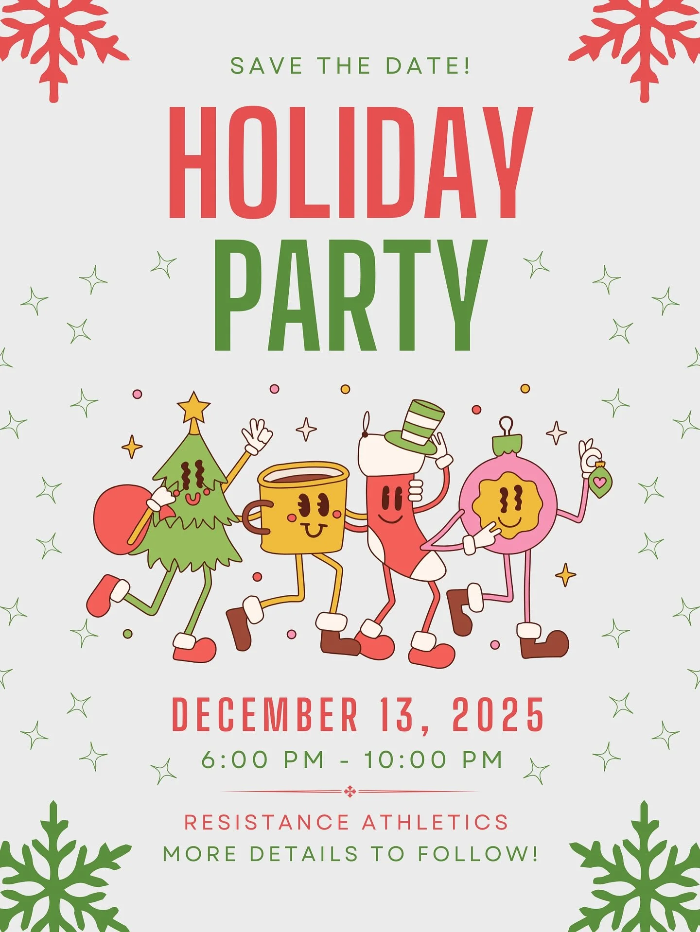 It&rsquo;s that time of the year again! Save the date for our annual holiday party - December 13! 

More details to follow, but get ready for another year of music, awards, and good company!