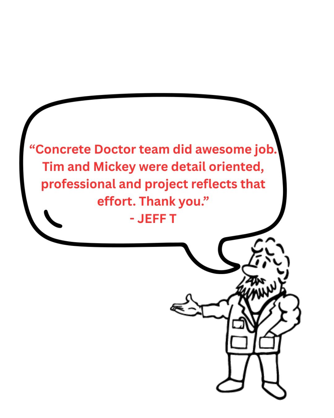 If you would like to experience the attention to detail Jeff T had, please reach out and schedule an in-person walk-through with one of our team members! 
Link below:

https://www.concretedr.com/lets-work-together

#concrete #contractor #colorado