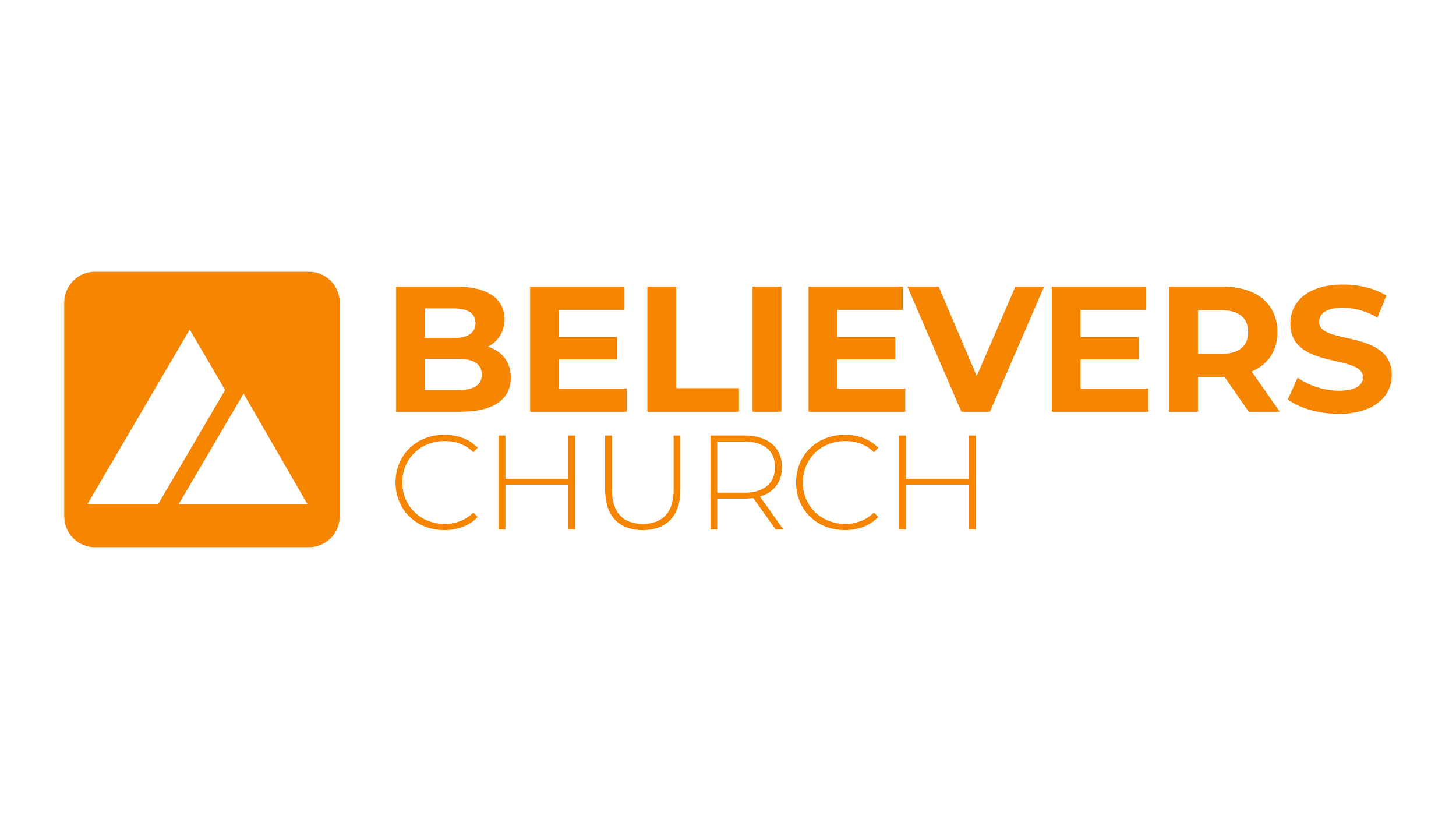 BelieversChurch_Stacked Logo Justified Left_Orange.png