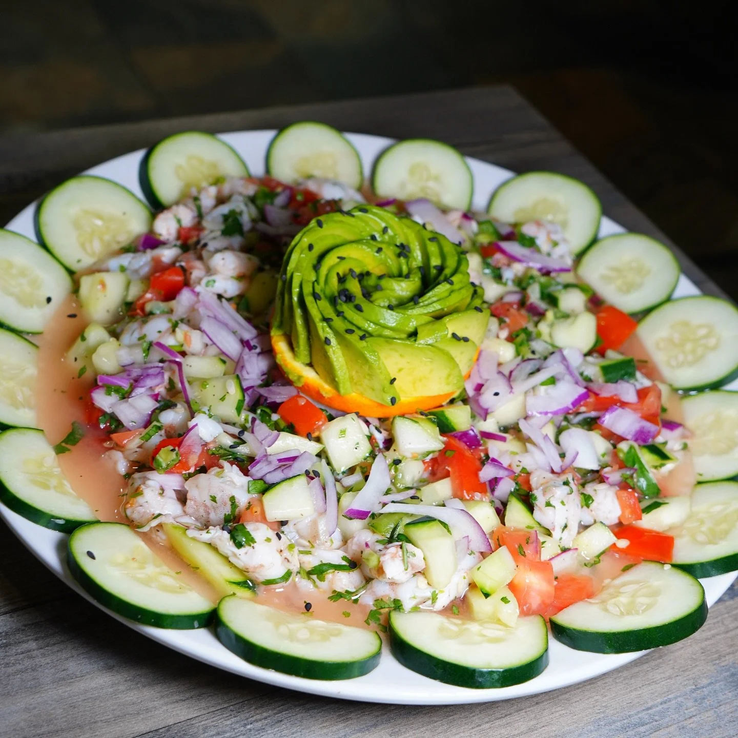 ✨ Costa del Sol 
Ceviche is a burst of ocean-fresh flavor 🌊🍋
Handpicked seafood, freshly squeezed lime juice, red onions, and that perfect touch of cilantro.
Made to share, crave, and come back for more. Have you tried it yet? 😍
☀️ Costa Del So
