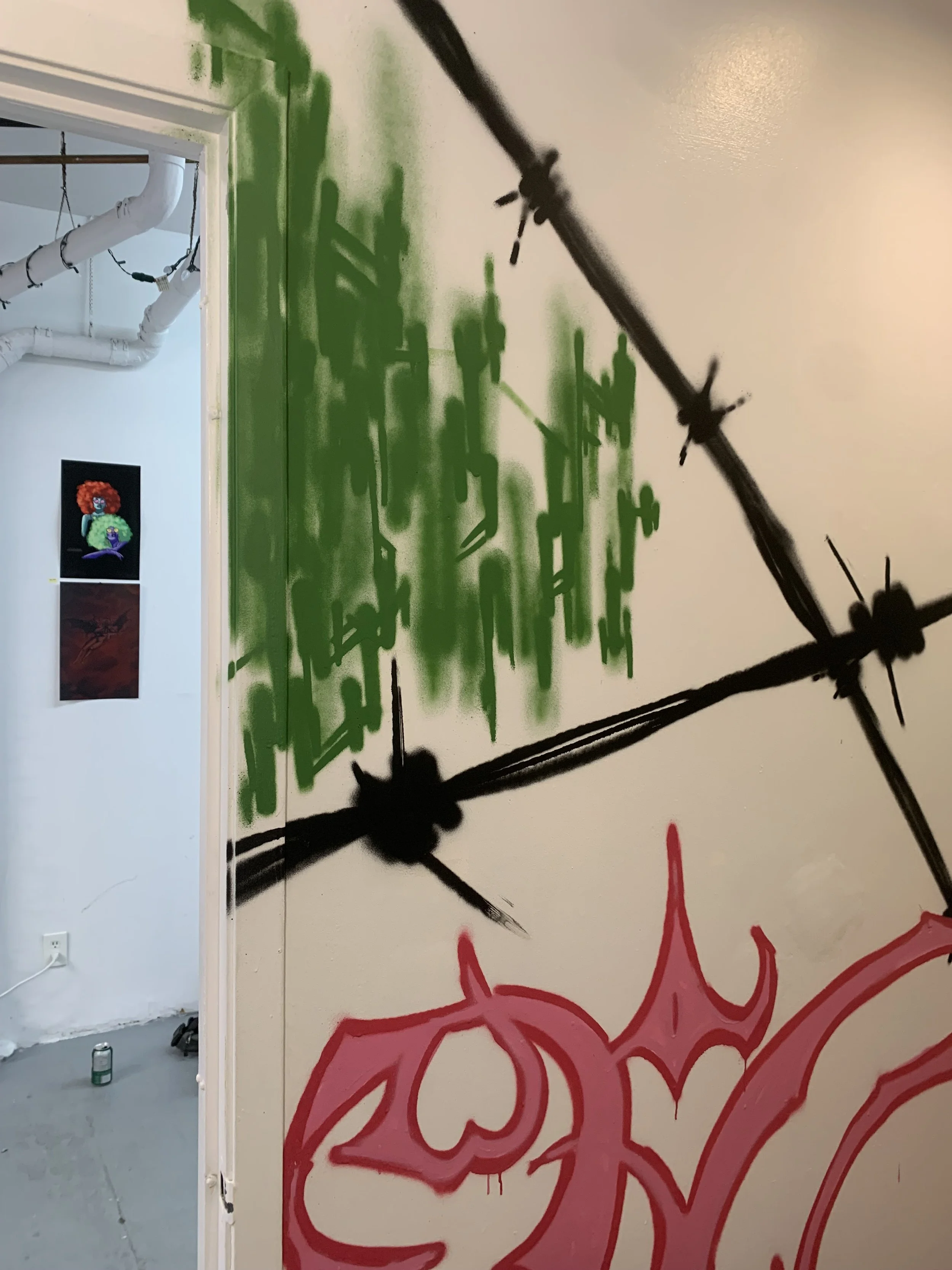 Washroom Mural - Studio 112 Tattoos