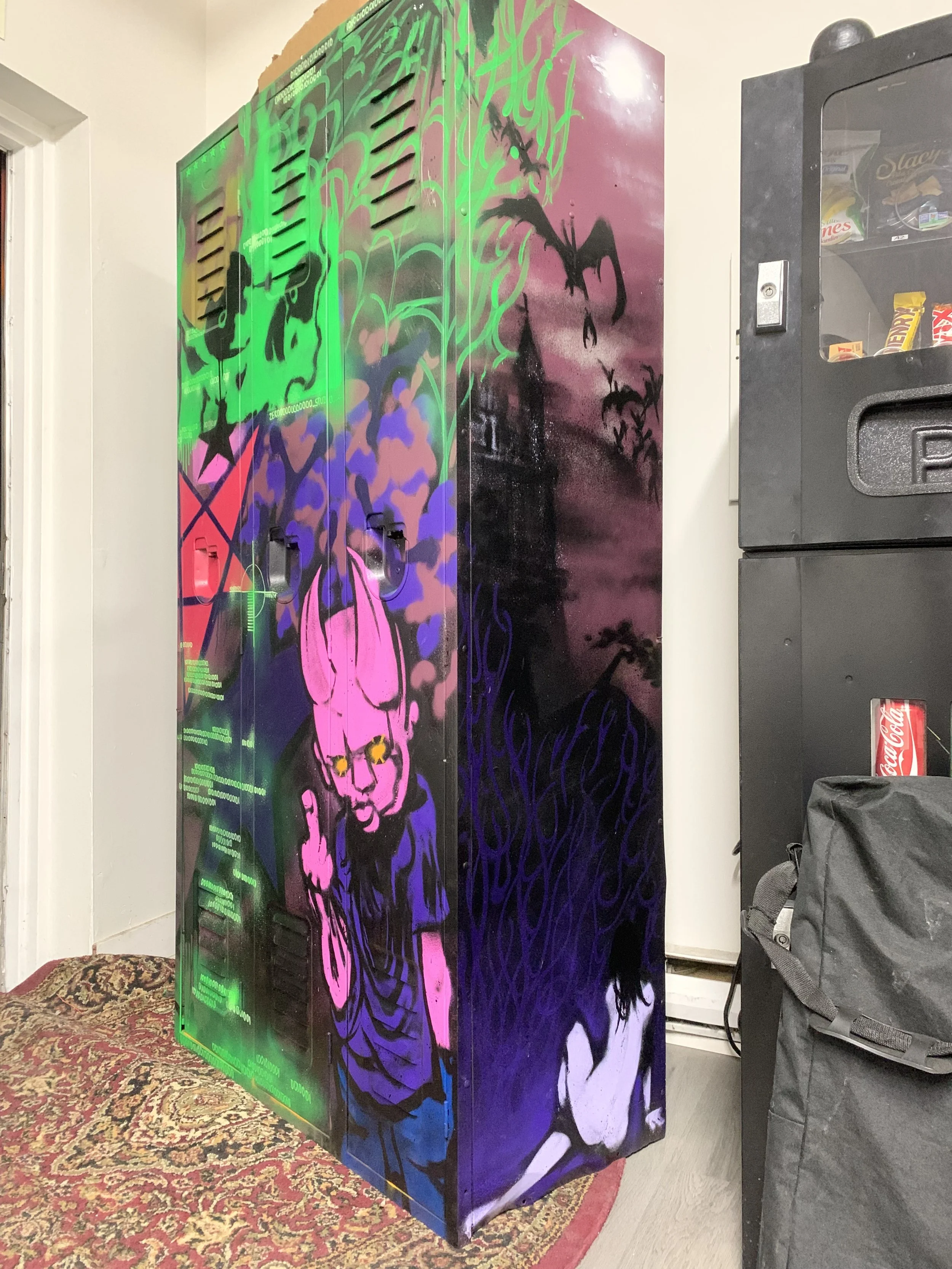 Locker Mural - Tattoo Studio