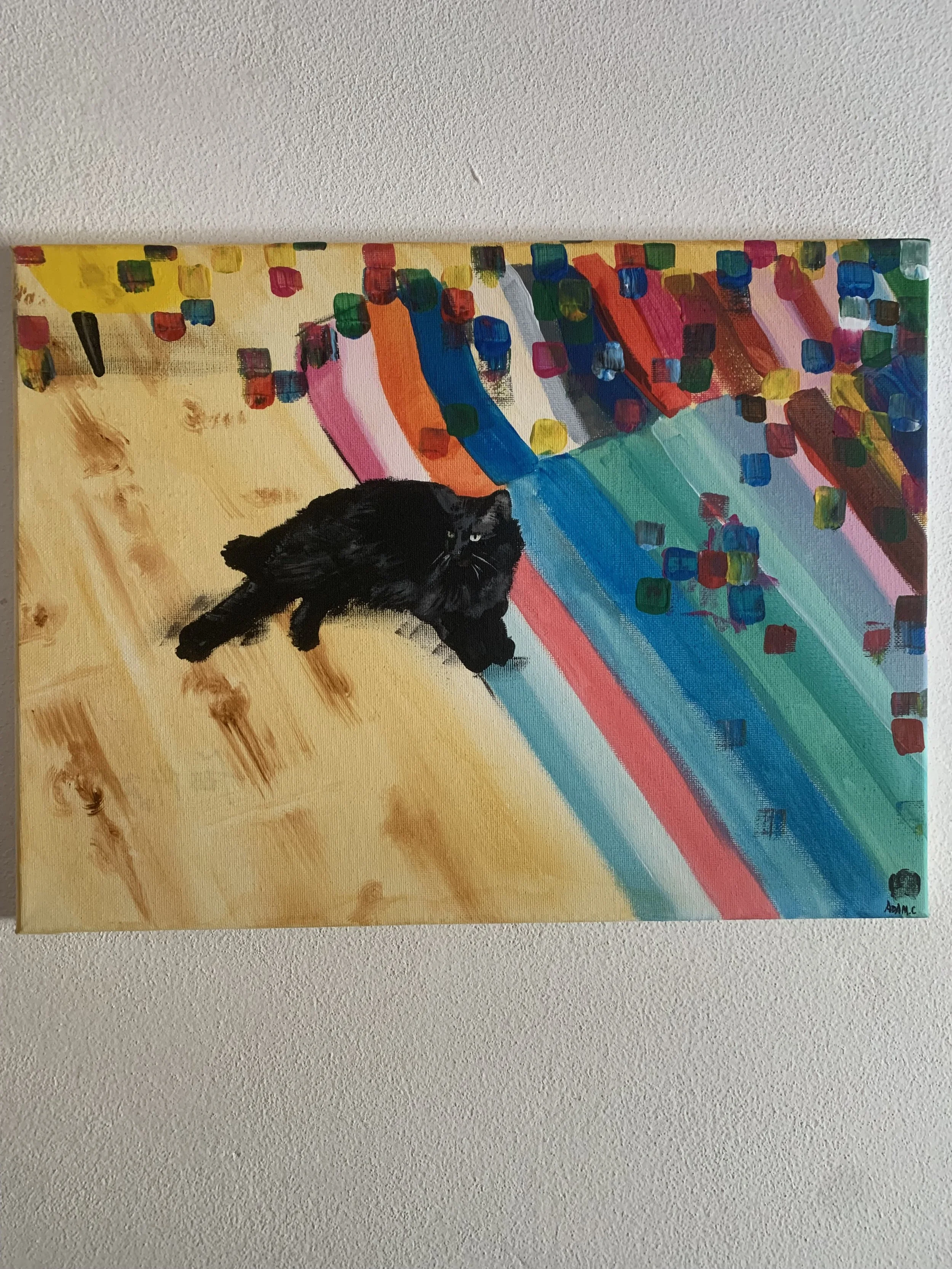 "Phillip"
Acrylic Brush 2025.