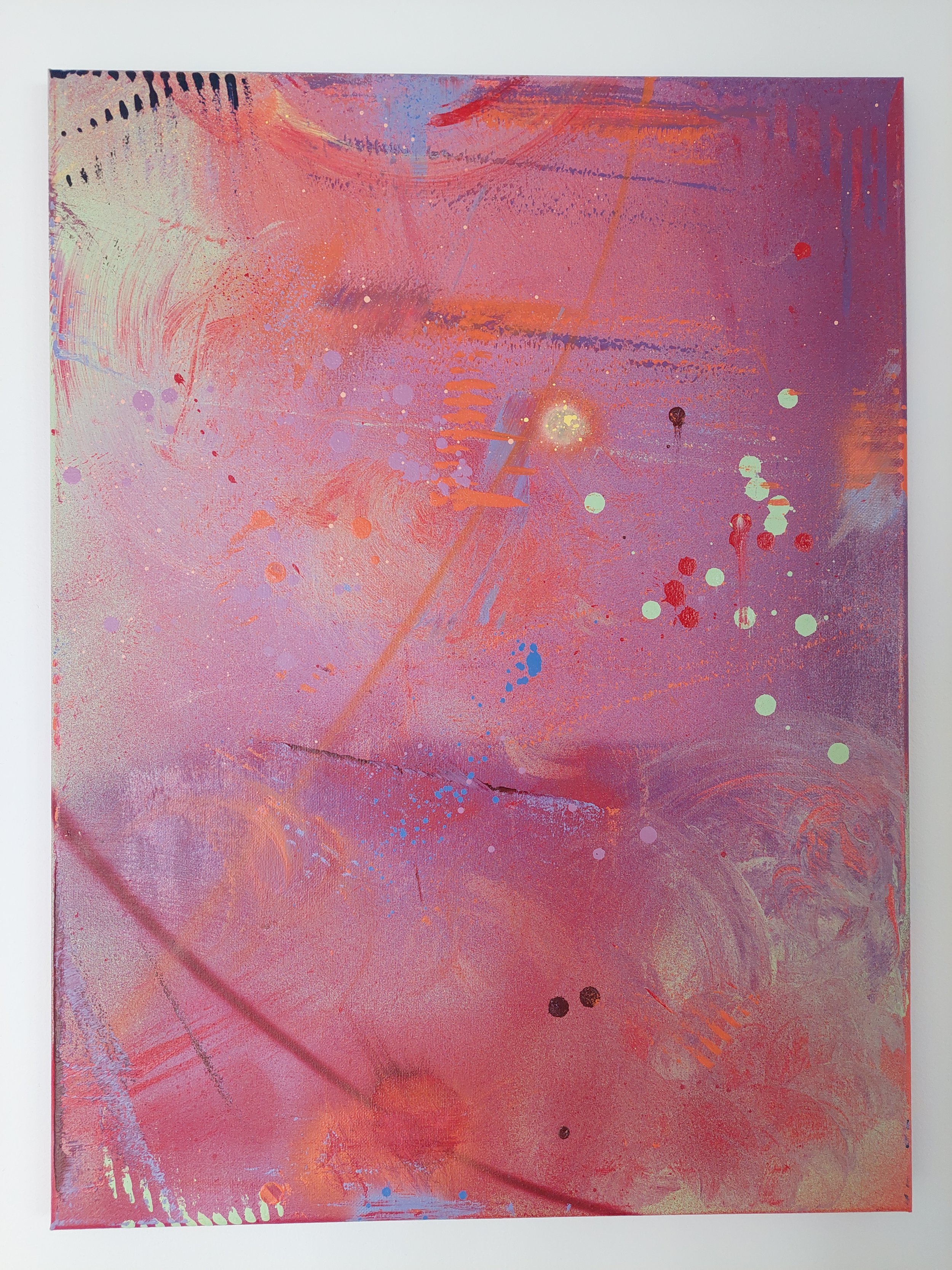 "Abstract Solar" 
Spray paint on canvas 2023.