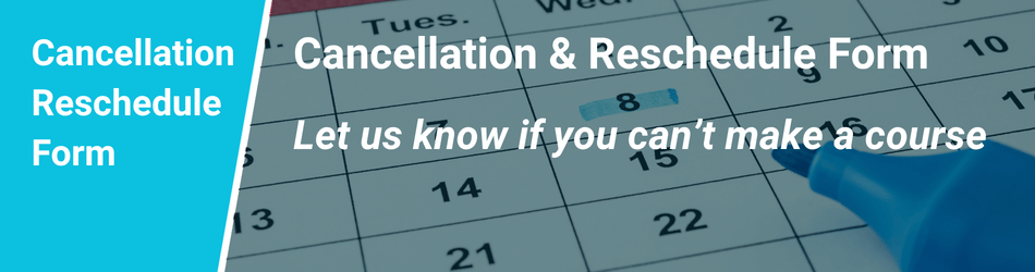 Reschedule Form Navigation Menu Button