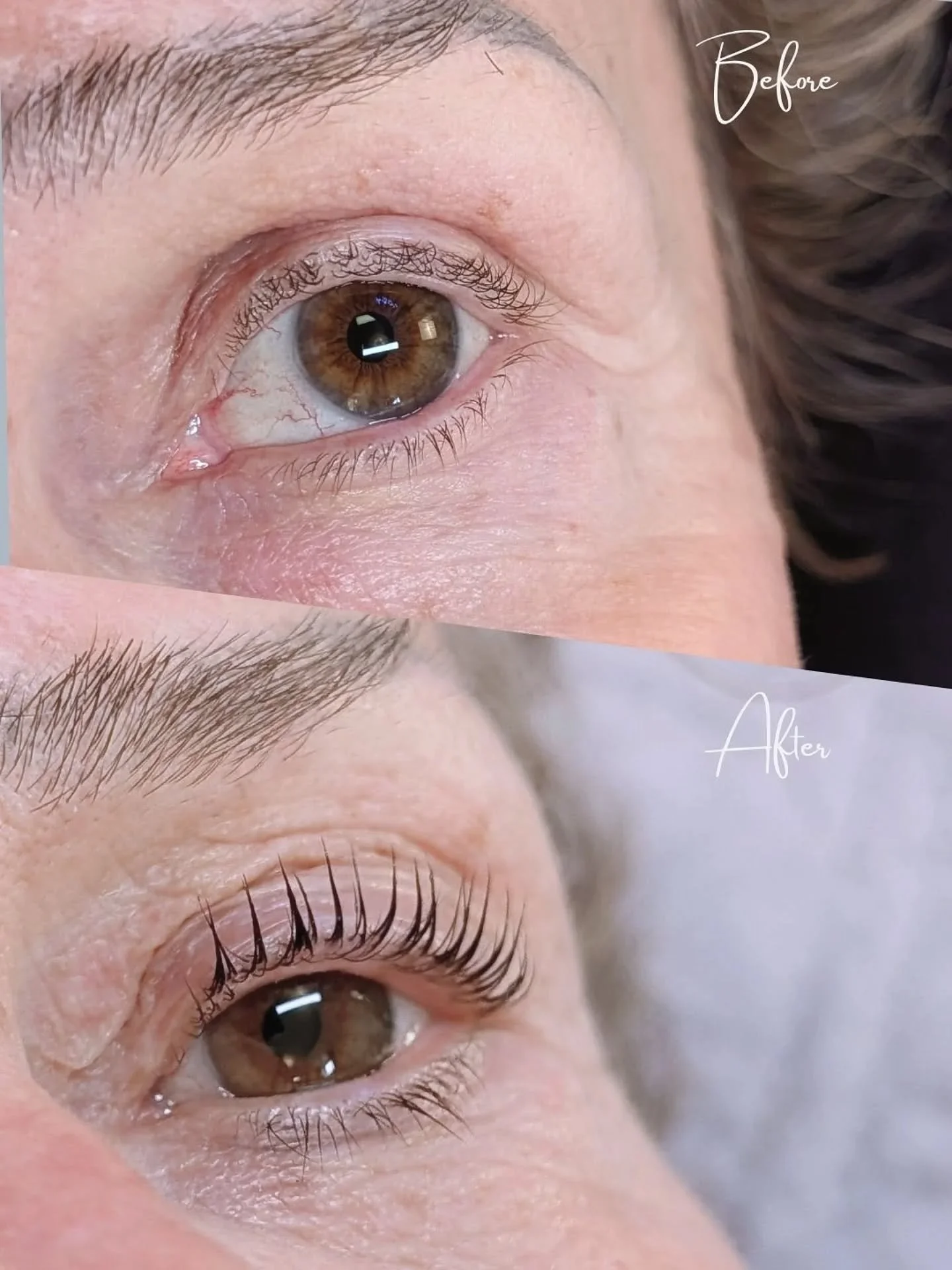 I hear a lot of clients say their lashes aren&rsquo;t very long.⁣
A Korean lash lift works from the root, so more of the lash is visible. On mature eyes, that changes the eye right away.⁣
⁣
For these eyes, it made all the difference. ✨⁣
Swipe to hear