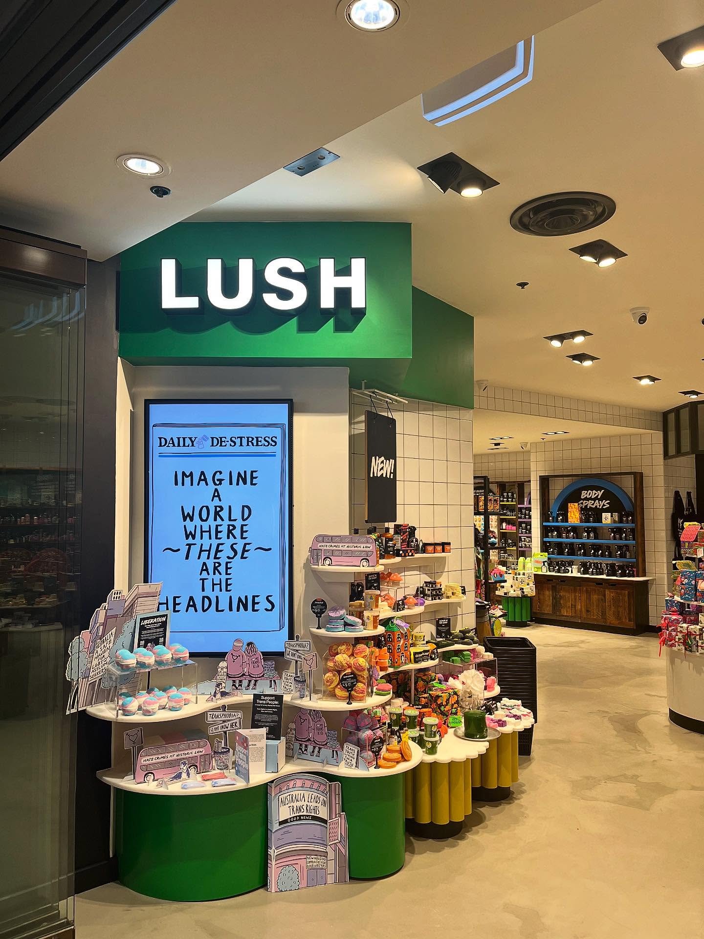 Our Sydney project for @lush is now complete. This was a funky one!