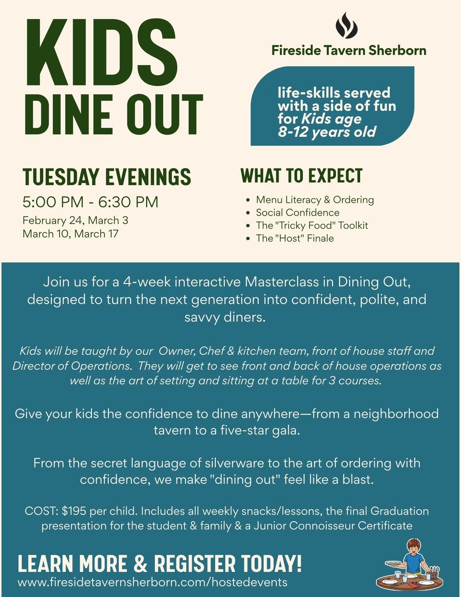 Kids Dine Out Feb/March