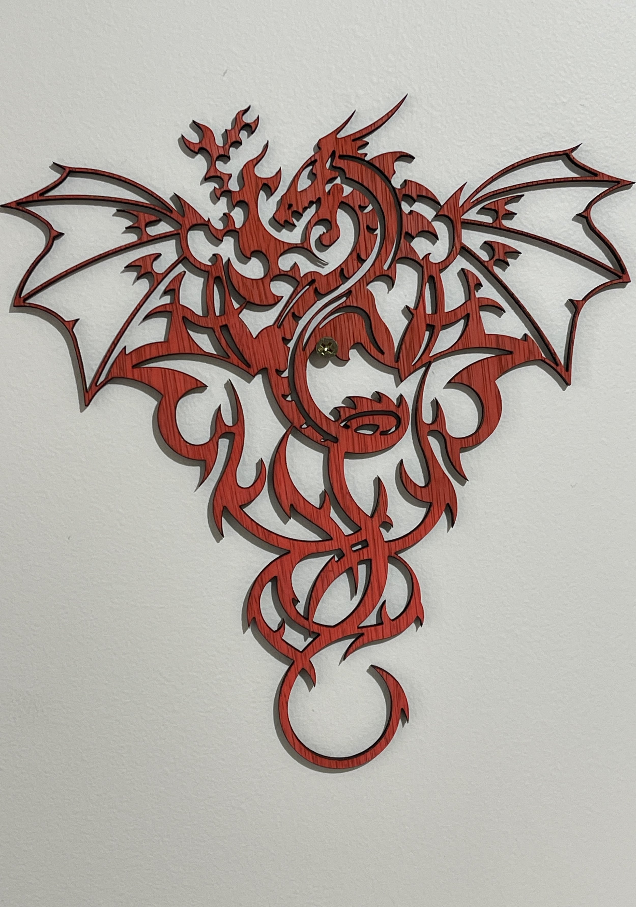 Red Dragon Wall Plaque