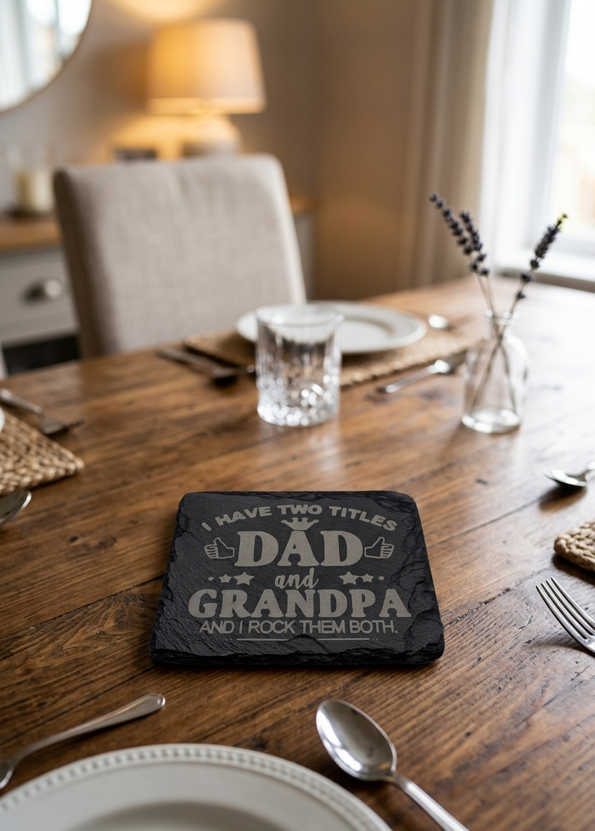Dad & Grandpa Coaster