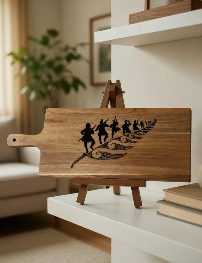 Cultural Silver Fern Chopping Board