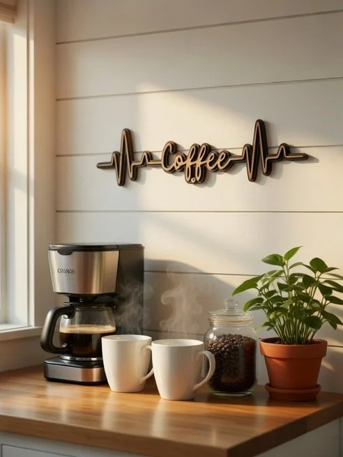 Coffee Heartbeat Wall Art