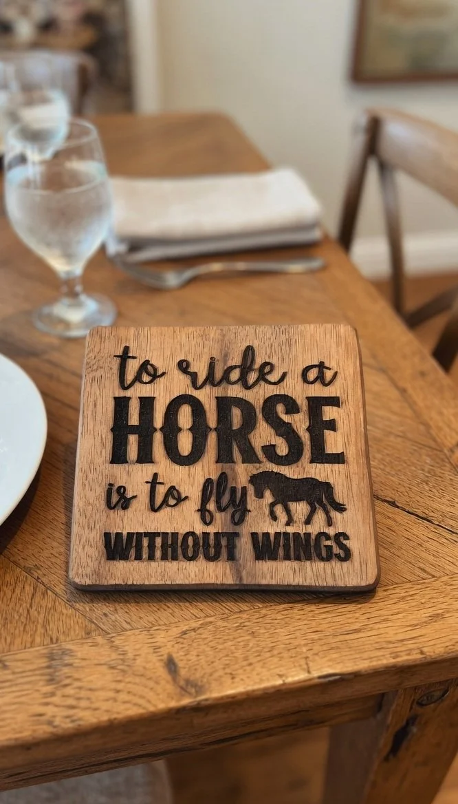 "To Ride a Horse is to Fly Without Wings" Wooden Coaster