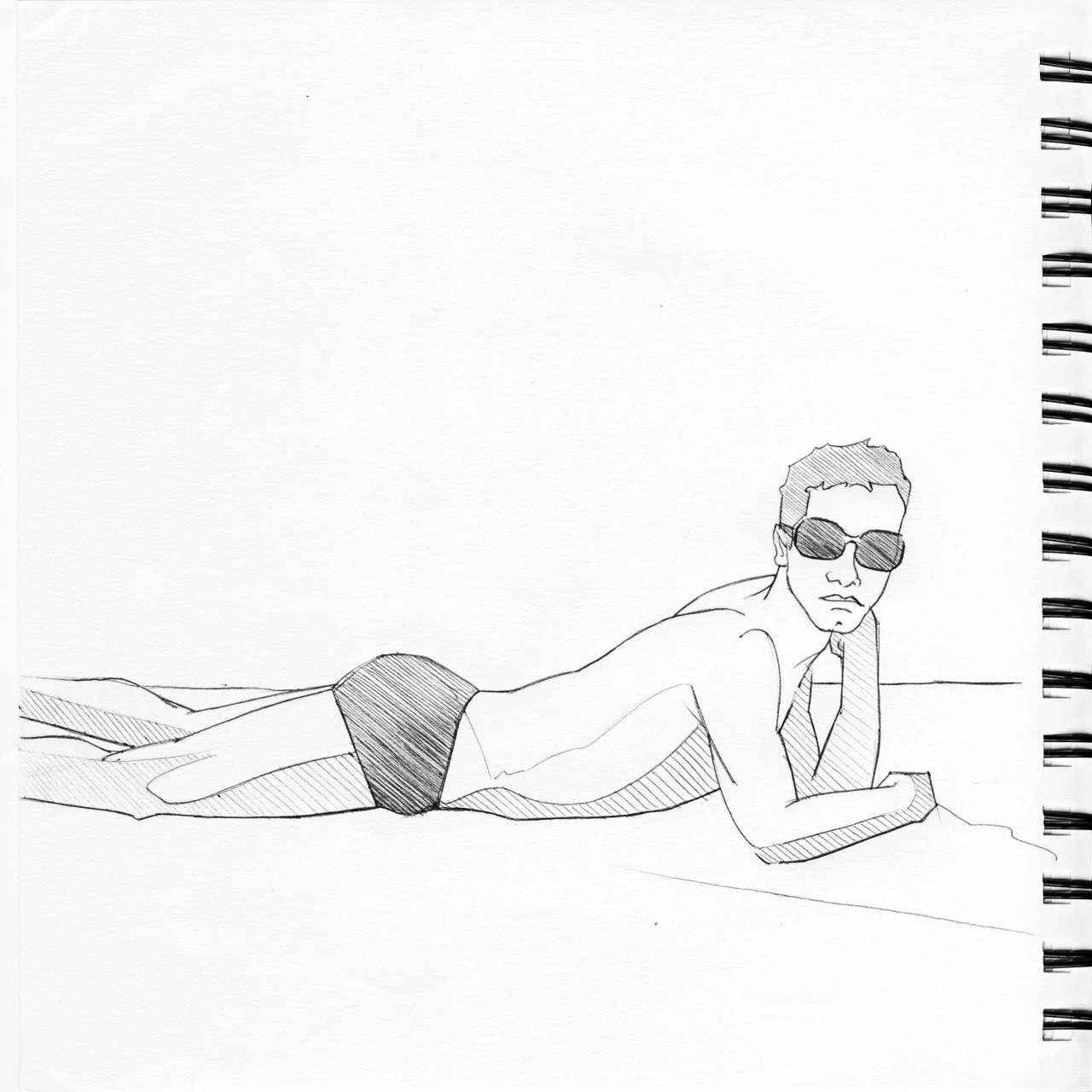 Pentel pen on paper, 8"x8", 2013