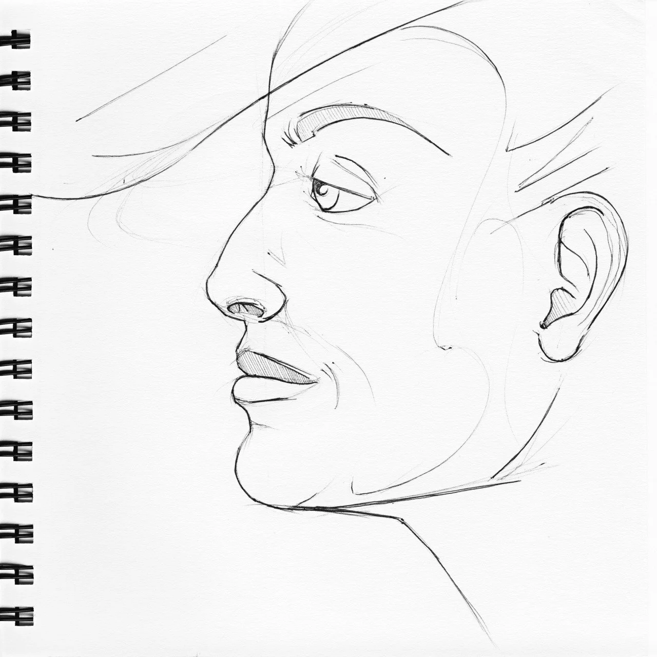 Pentel pen on paper, 8"x8", 2013