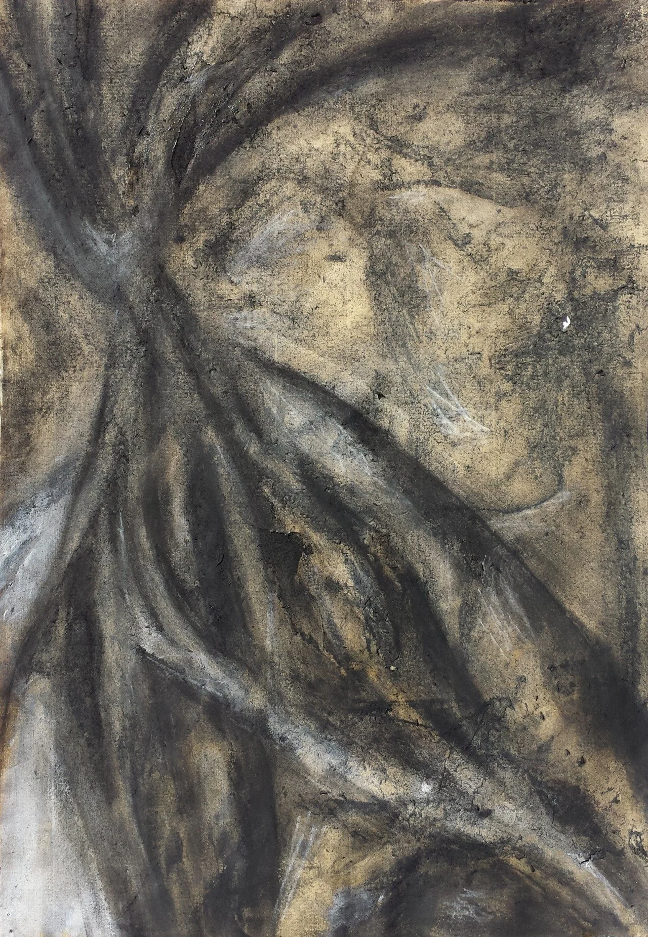 “Diorama #4” 2007, Charcoal, 8"x12"
