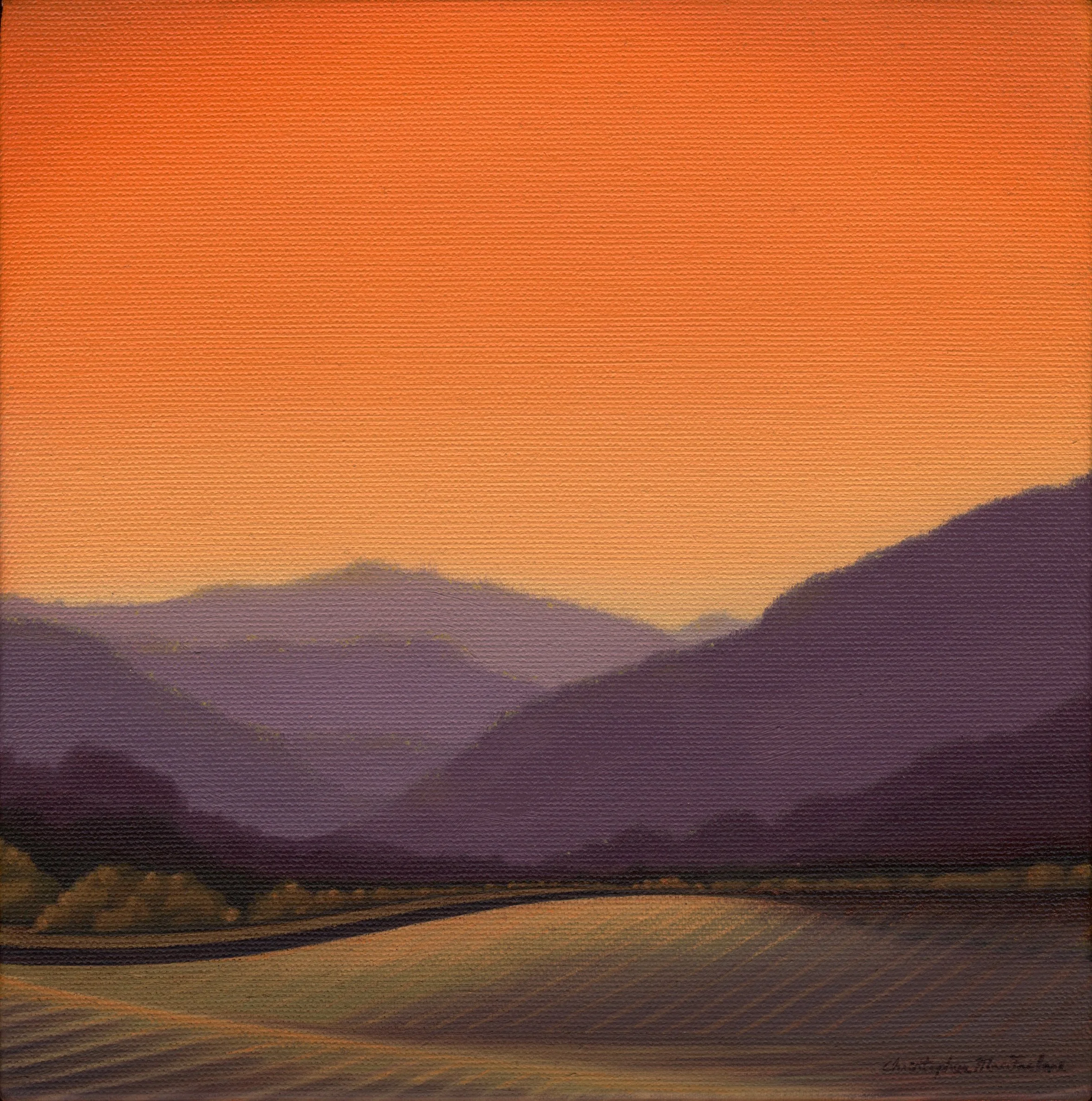 “Rocky Mountain Study” 2026, Oil on canvas, 8”x8”