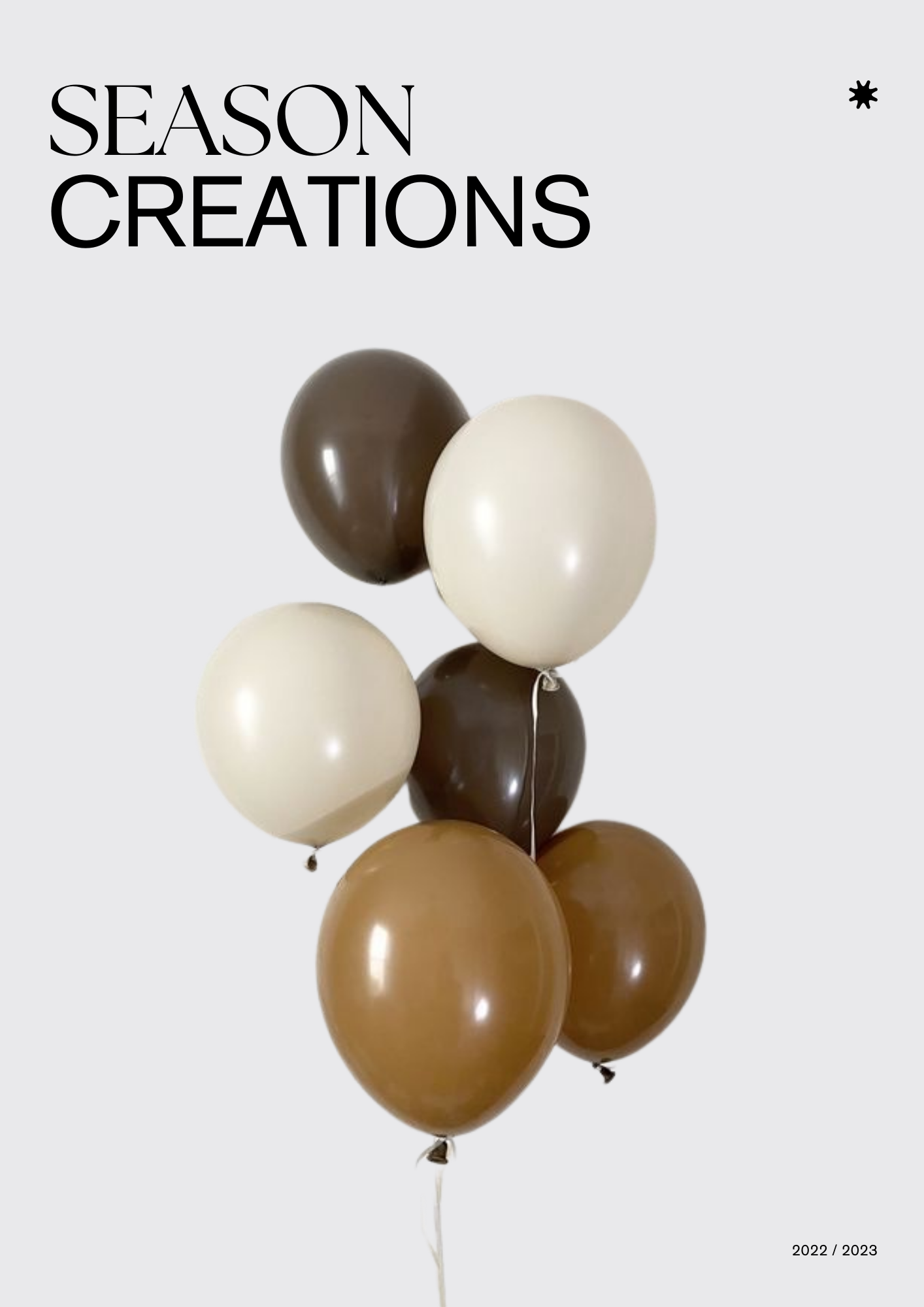 graphic design of balloon catelog example marketing