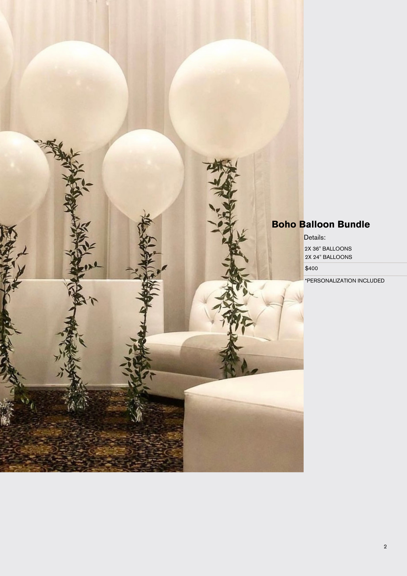 graphic design of balloon catelog example marketing