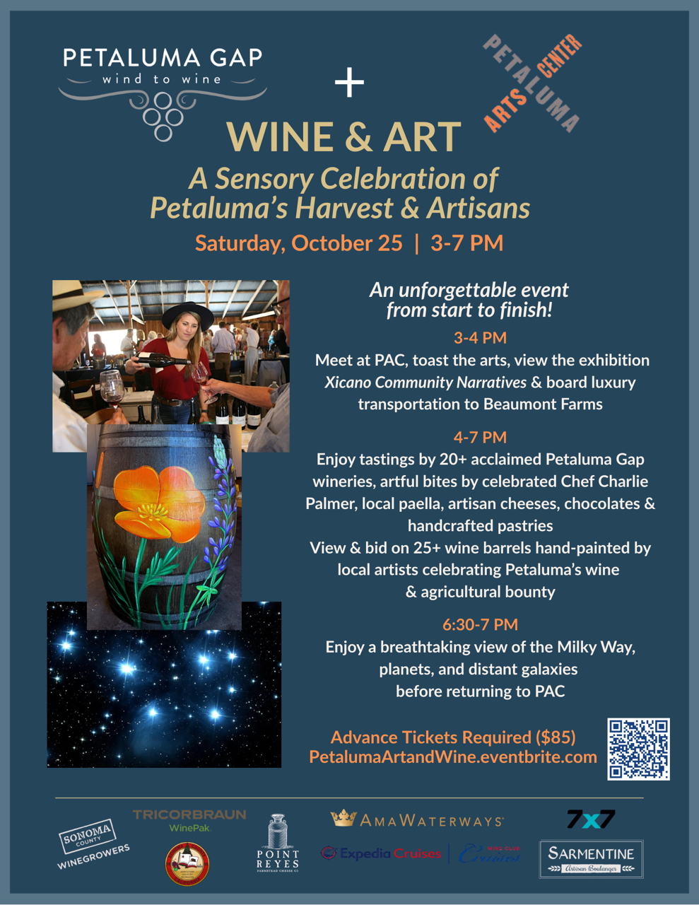 The Petaluma Arts Center Presents Wine & Art: A Sensory Experience