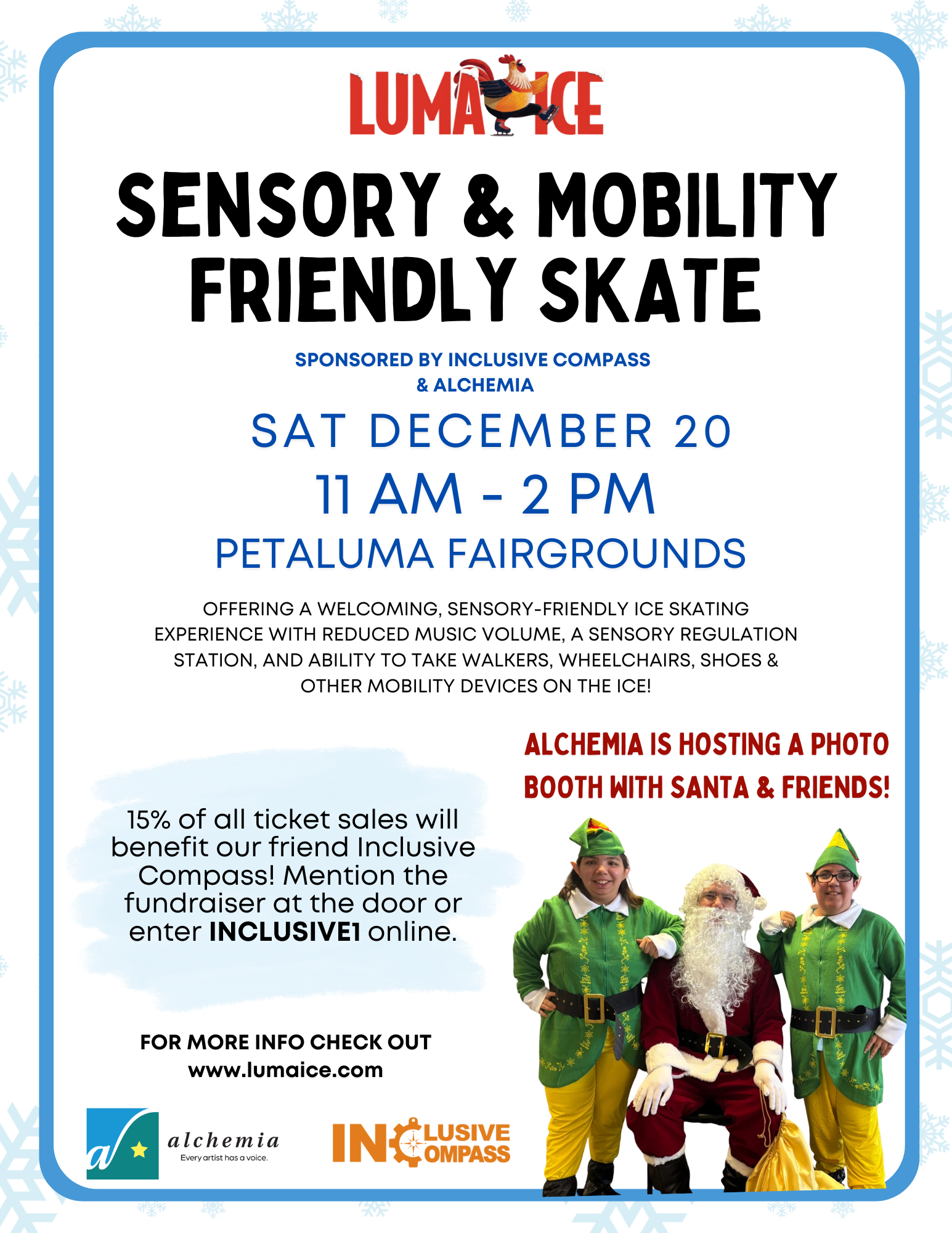Luma Ice Sensory & Mobility Friendly Skate Day!