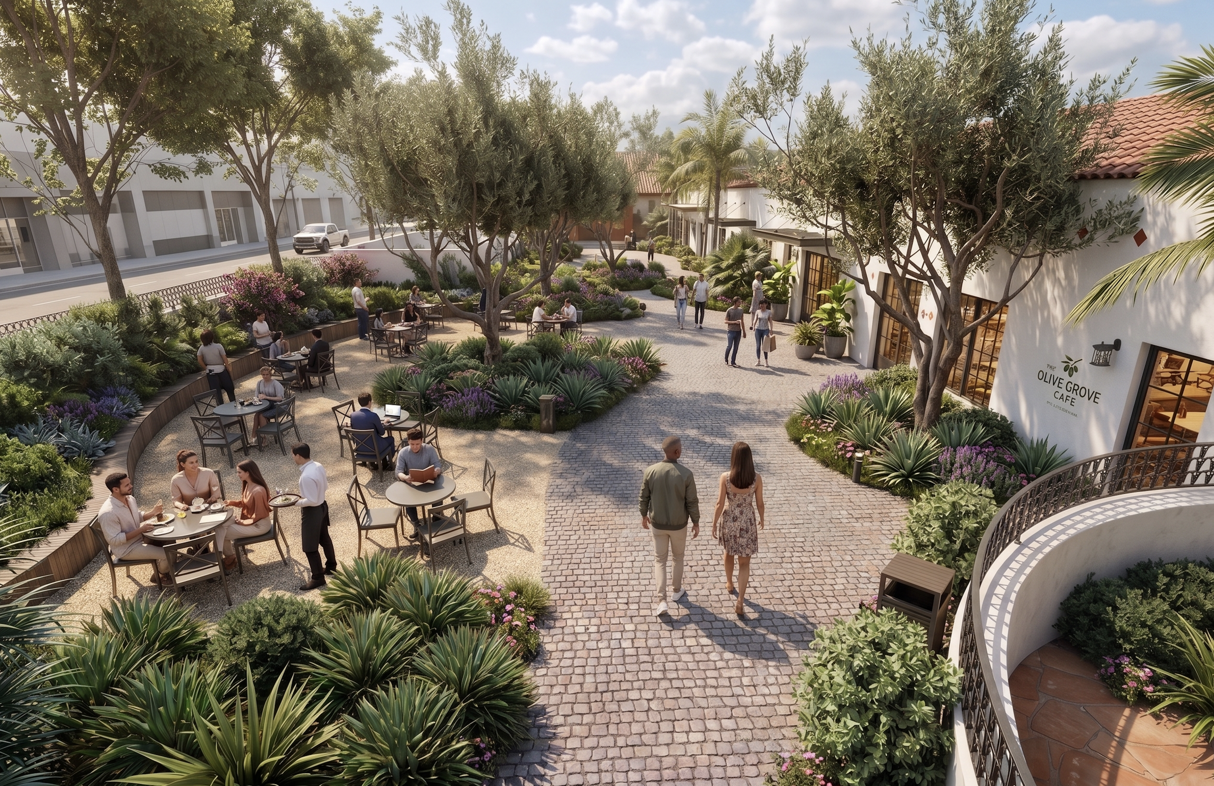 State Street parking lot to outdoor space