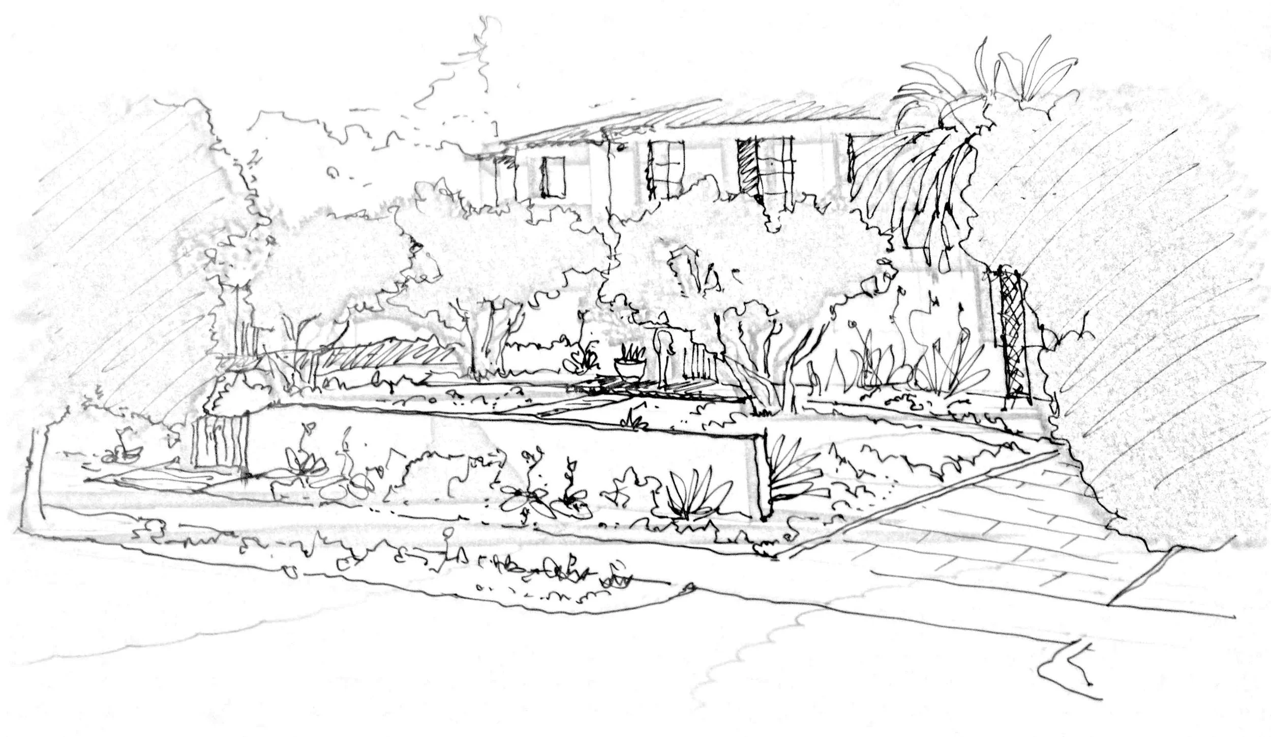 commercial landscape design santa barbara, landscape planning santa barbara, estate property landscape planning, vineyard landscape design firm, outdoor tasting room design california