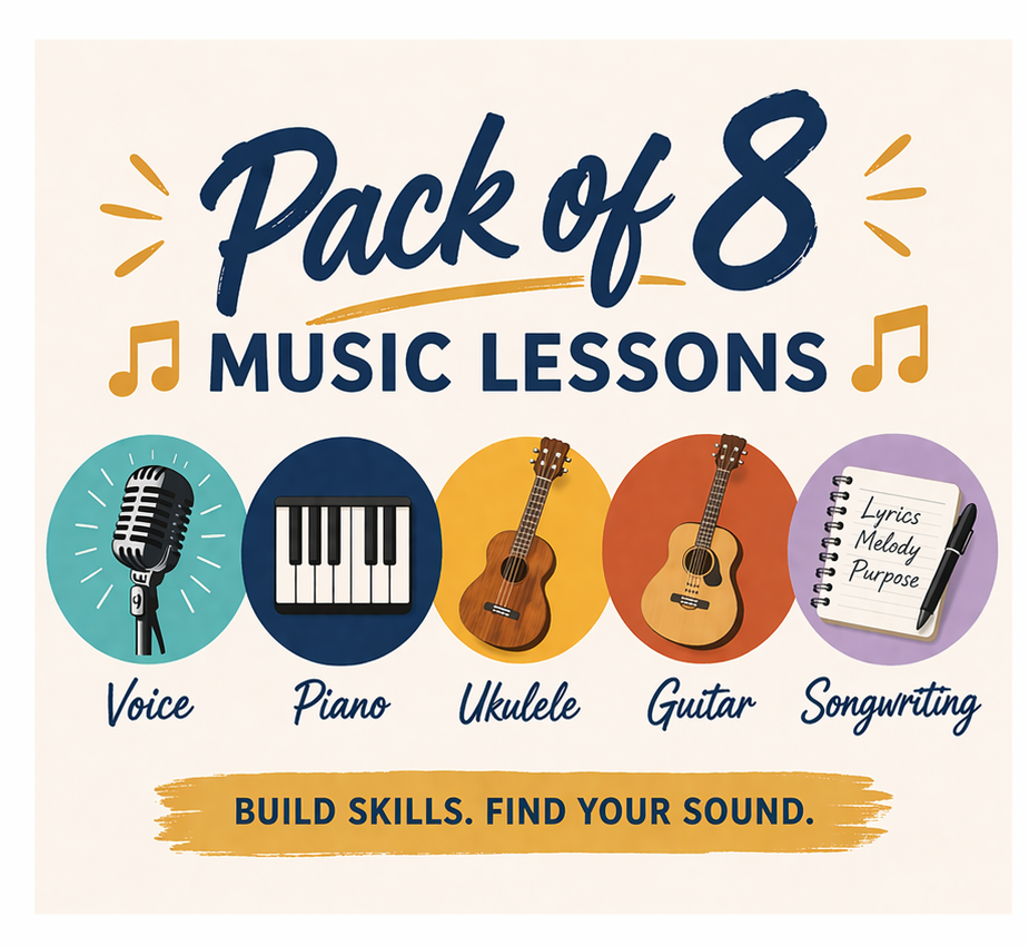 8 Pack of Music Lessons