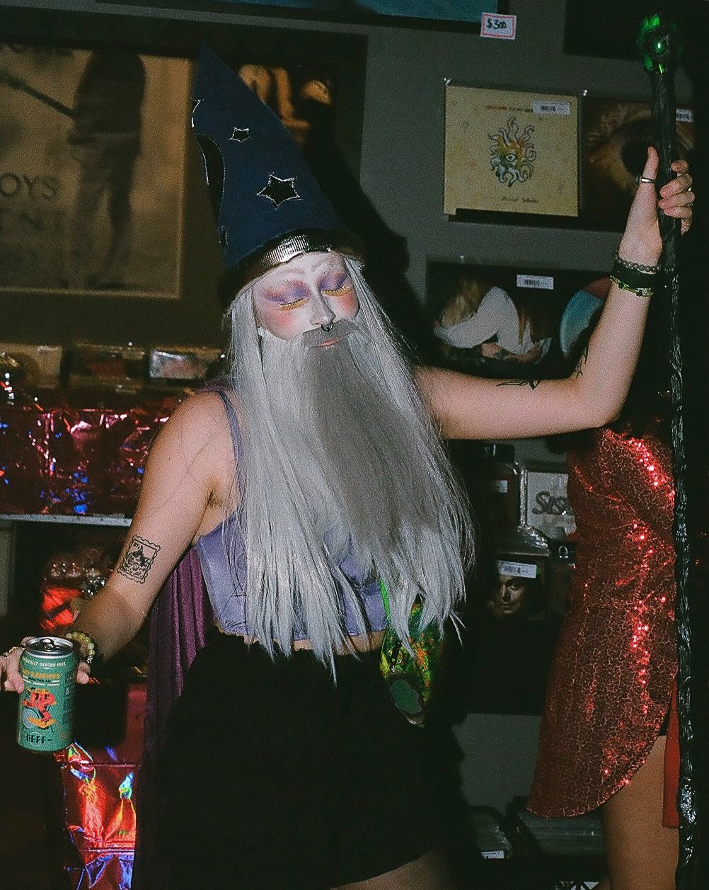 Tori who works next door with Chelsea dressed as a wizard. That's it. 