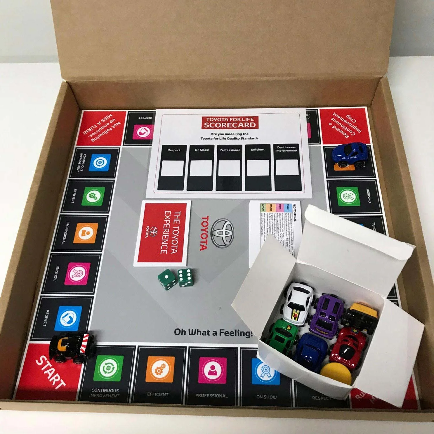 Toyota promotional board game designed by Charli Design