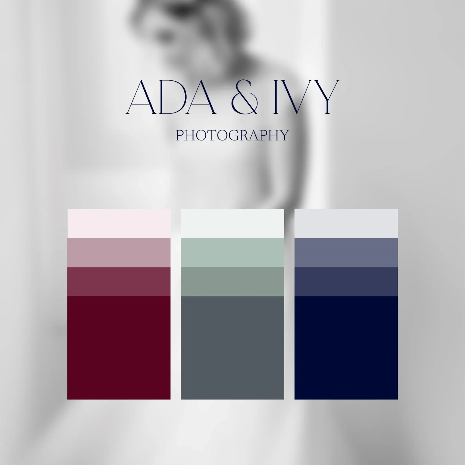 Ada & Ivy Photography logo designed by Melbourne brand & Showit website designer - A Tactile Perception.