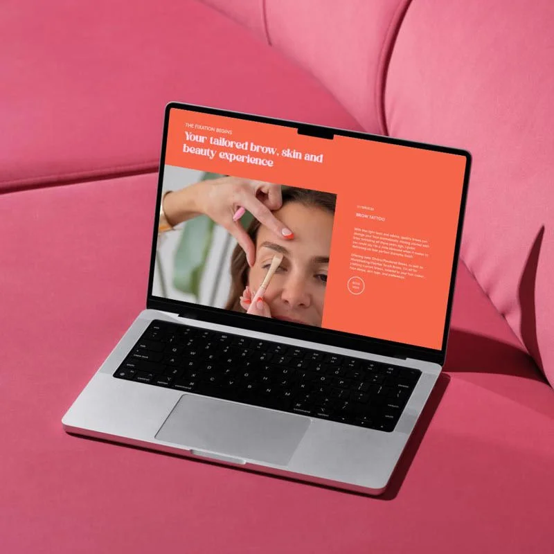 Brows and Beauty website designed by Perth Wix website designer Cannect Communications