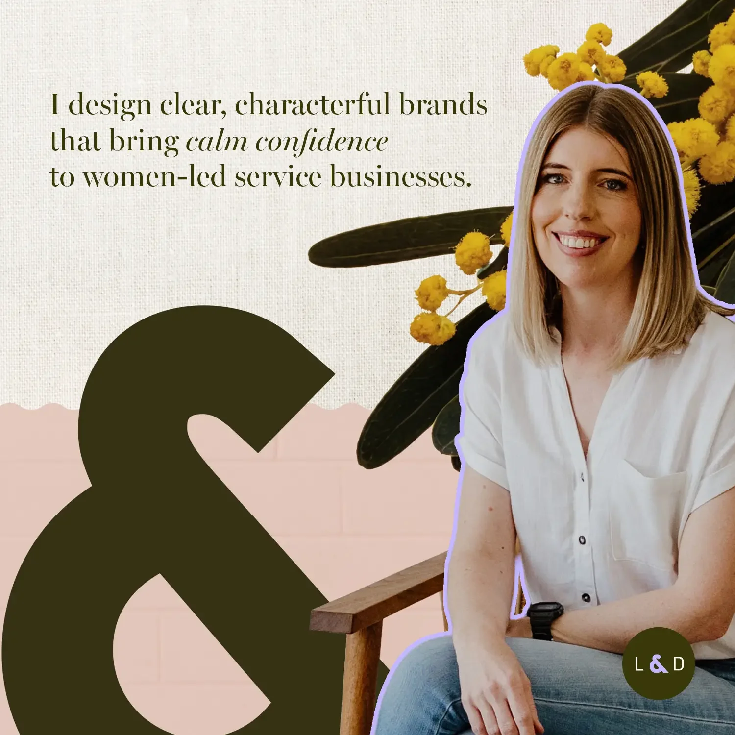 Claire McLeod, Brand & Squarespace Web Designer, and founder of Light & Day Creative