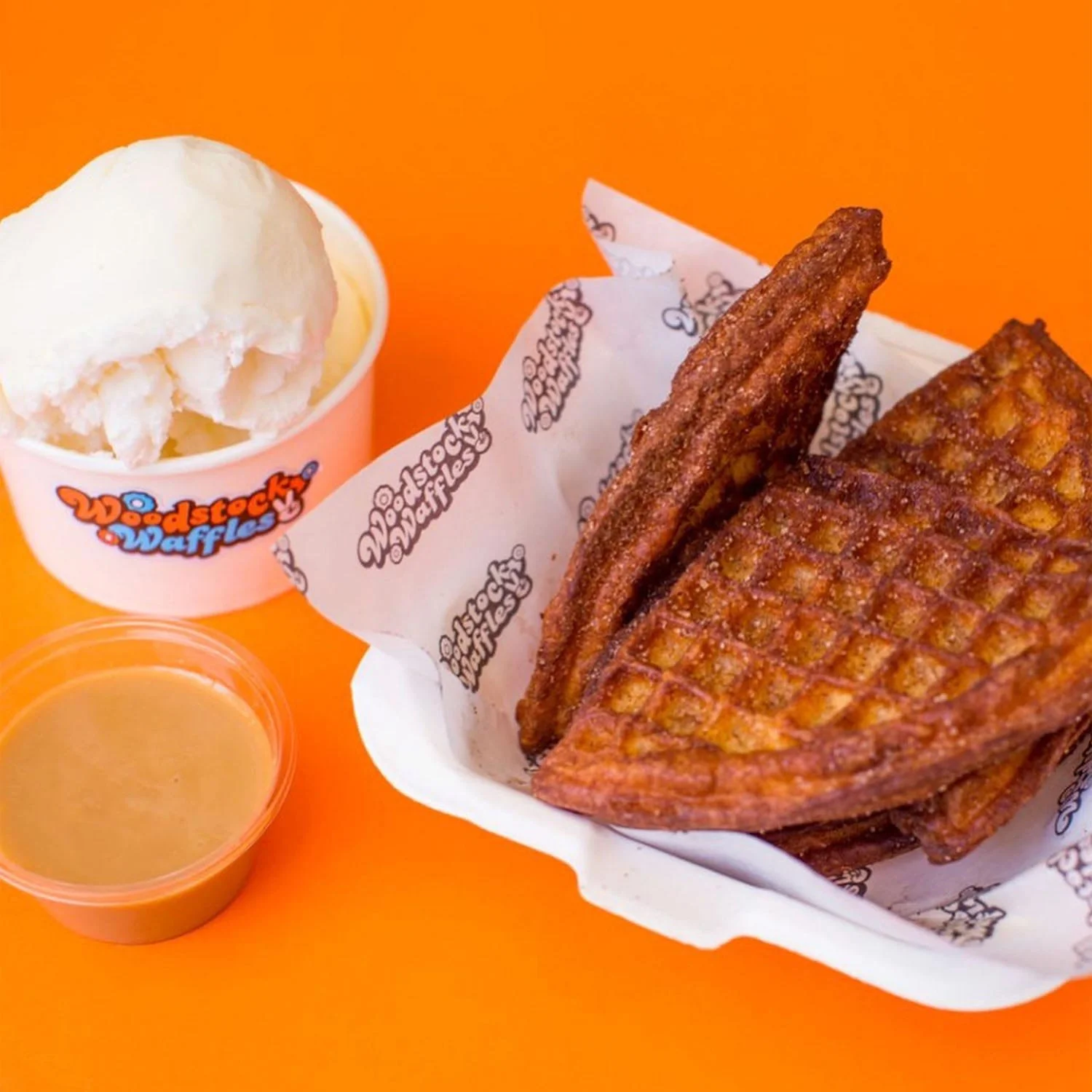 Woodstock Waffles branding designed by Studio Slatem