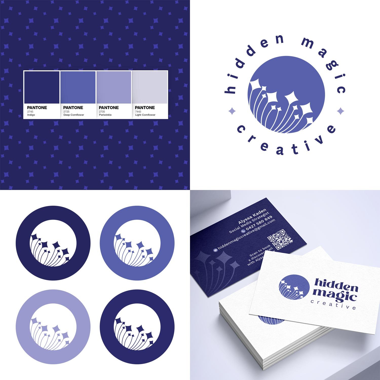 Hidden Magic Creative branding by brand designer Creative Bird Design.