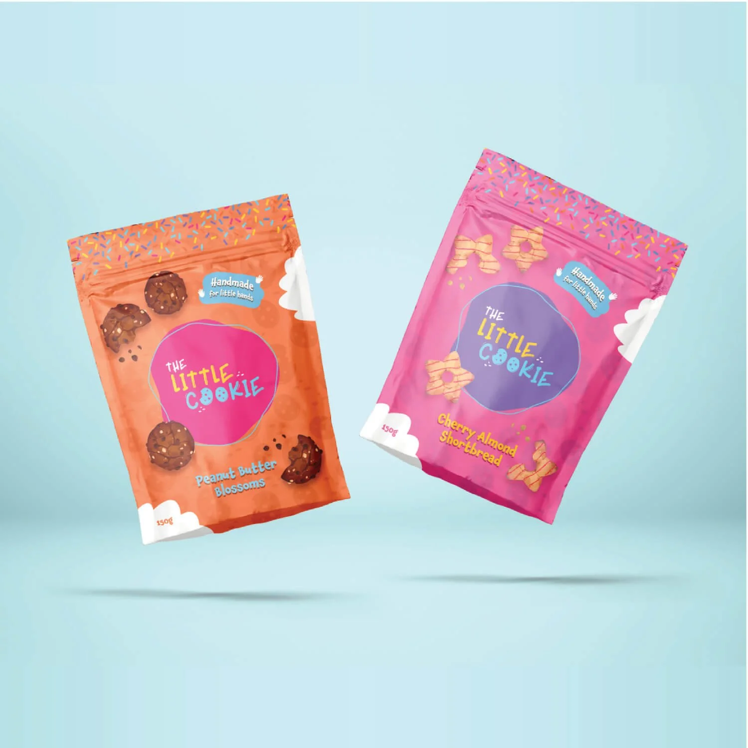 The Little Cookie branding and packaging designed by graphic designer & motion designer, Moore Motion Design